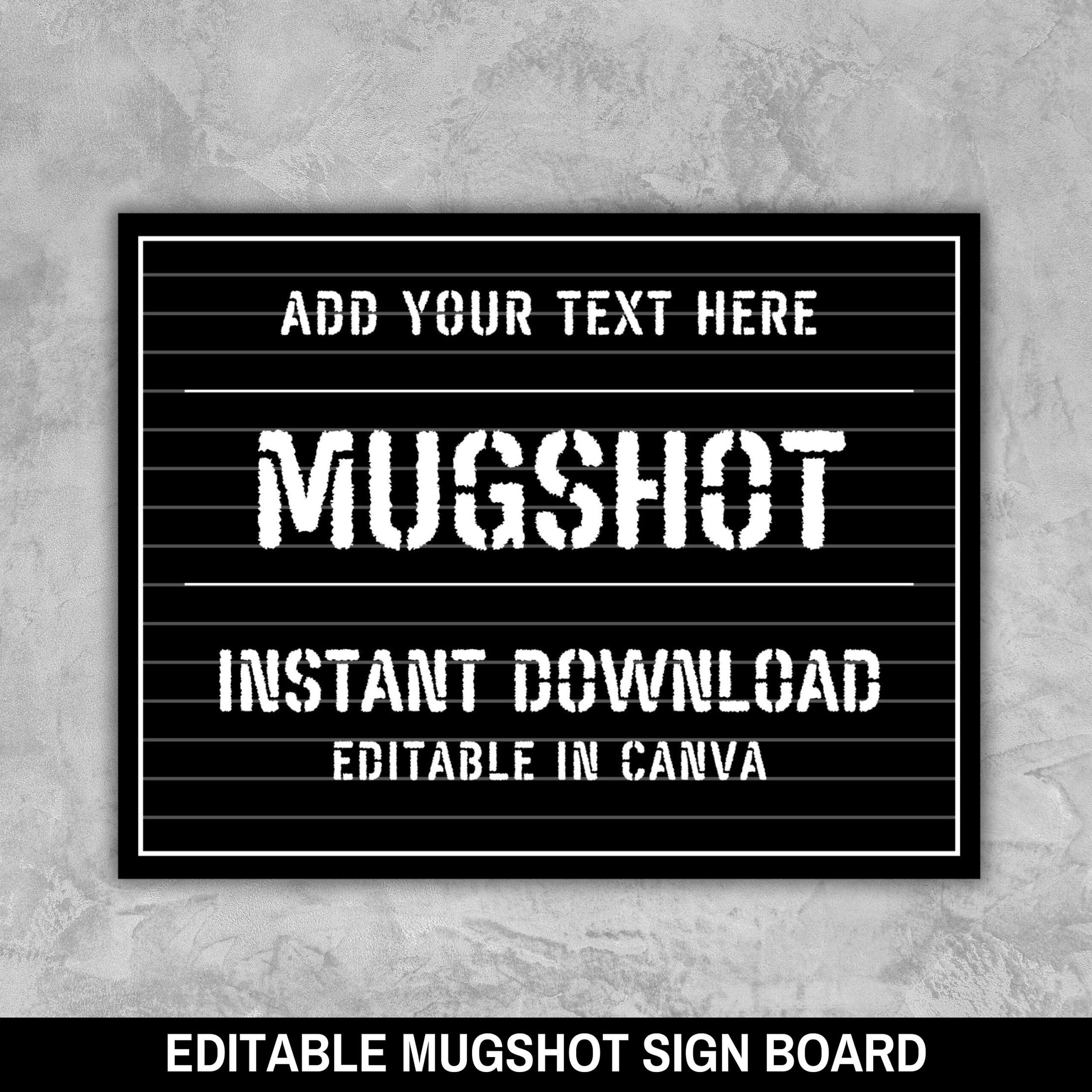 Editable Printable Jail Sign Template