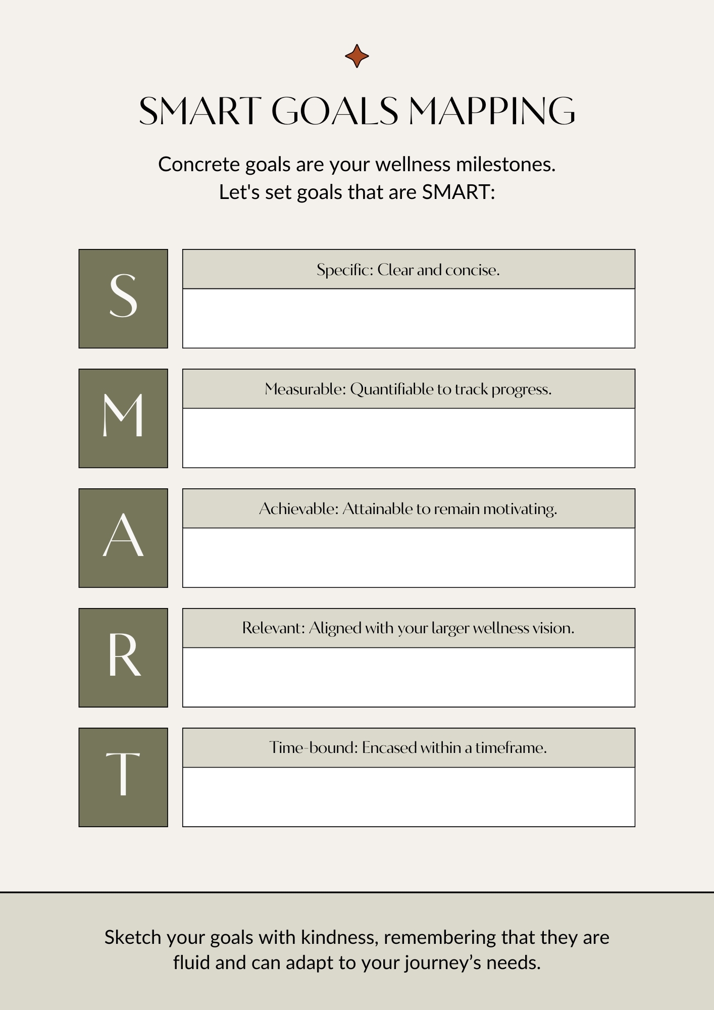 Download A SMART Goals Worksheet Or Editable Template