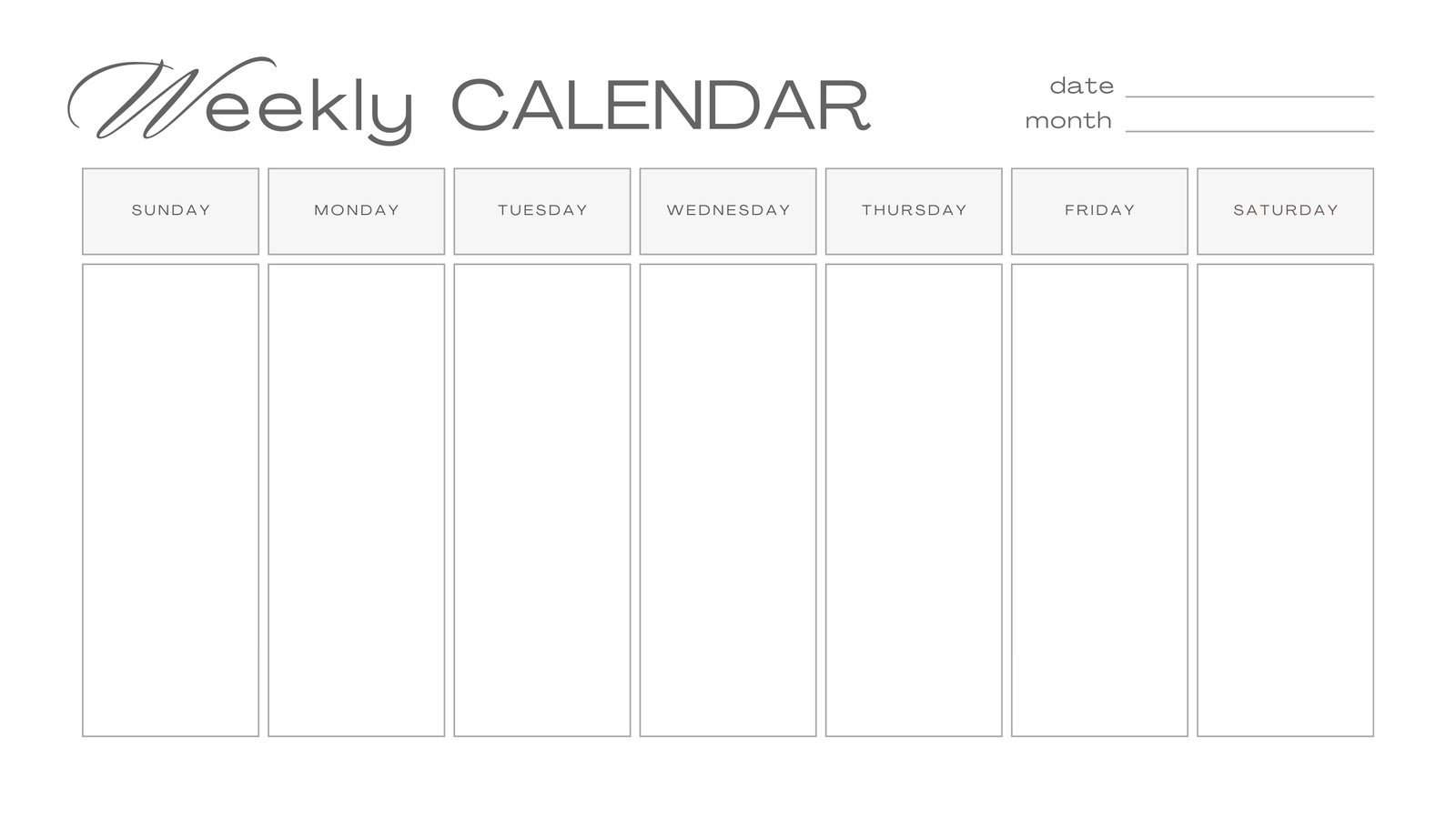 Editable And Printable Calendar