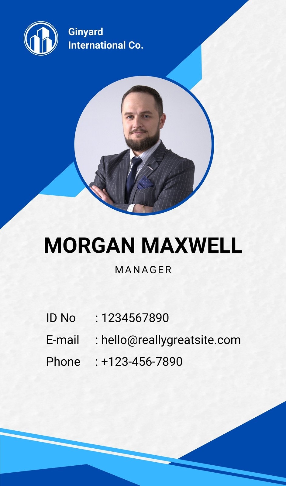 Free Customizable Professional ID Card Templates Canva