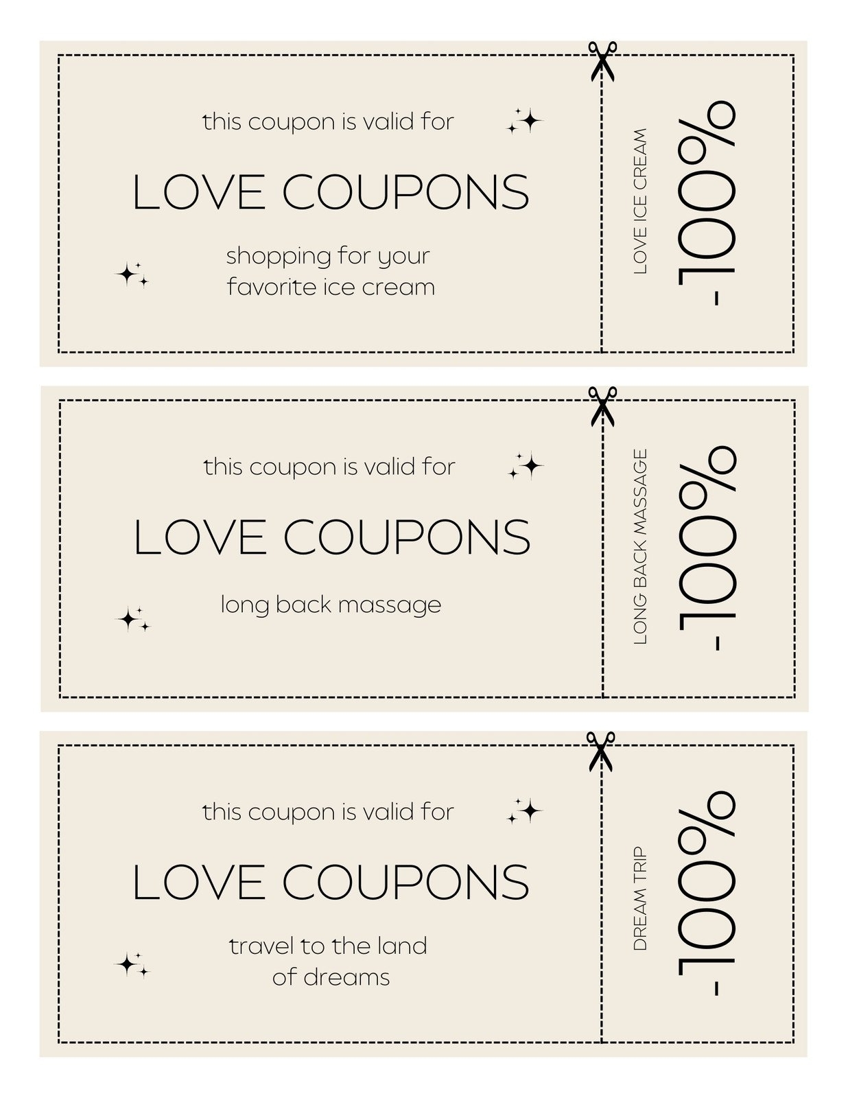 Blank Editable Free Printable Coupon Template