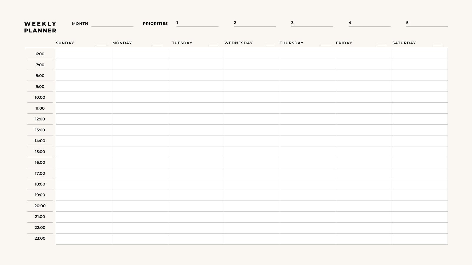 Free Printable Editable Weekly Calendar Schedule