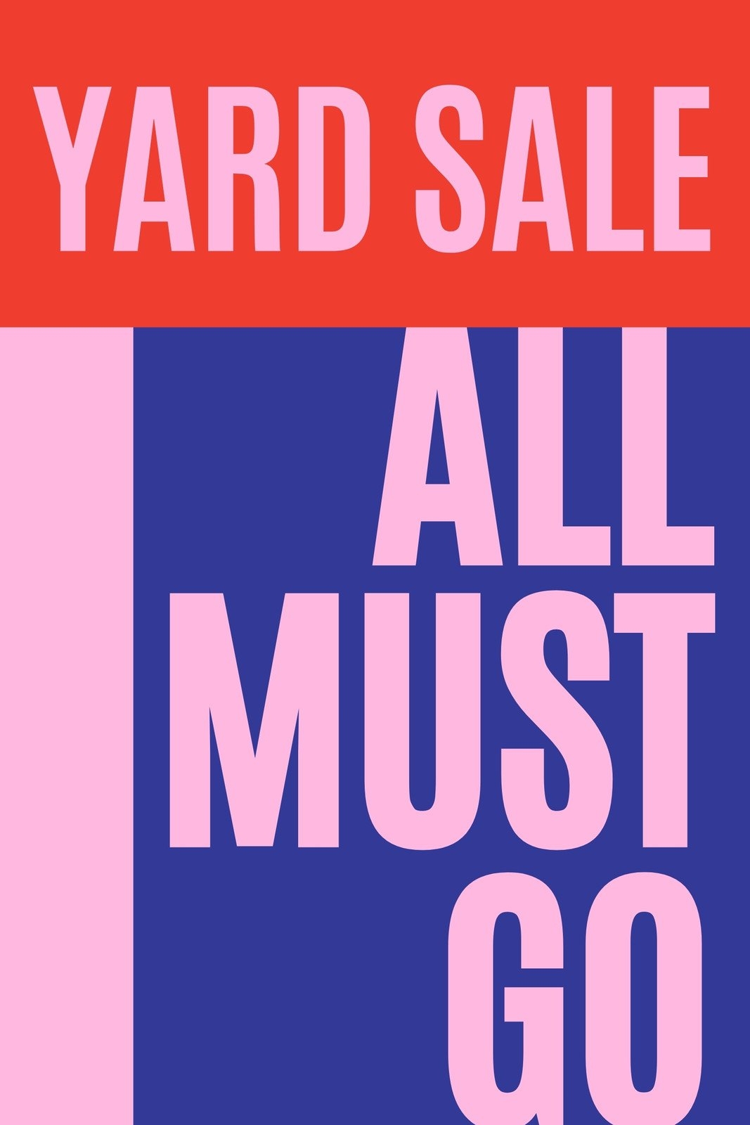 Free Printable Customizable Yard Sale Sign Templates Canva