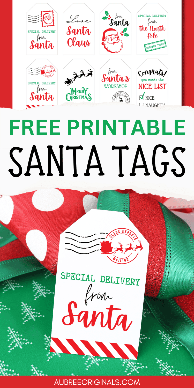 Customizable Free Printable Editable Christmas Gift Tags From Santa