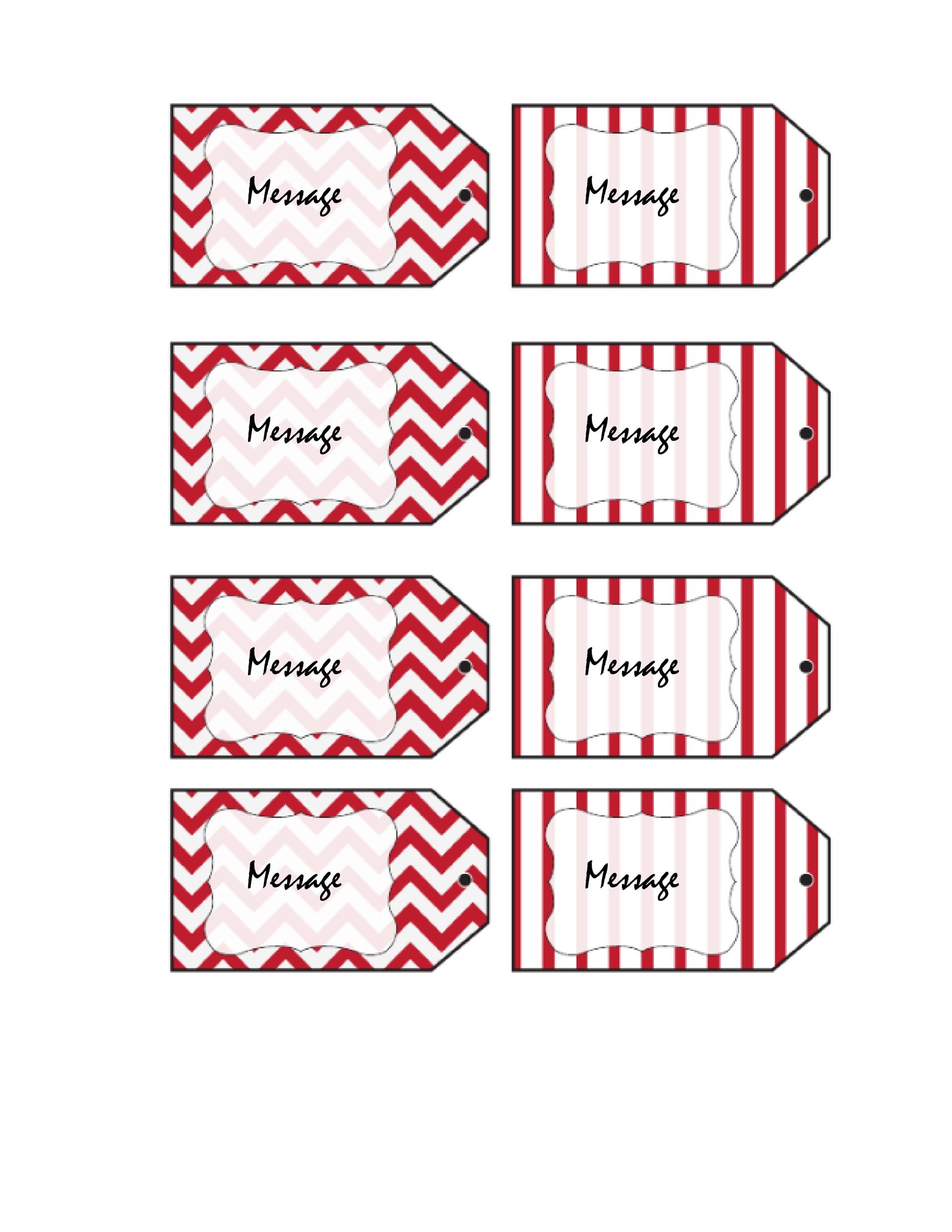 Printable Gift Tag Templates Printable Party Favors