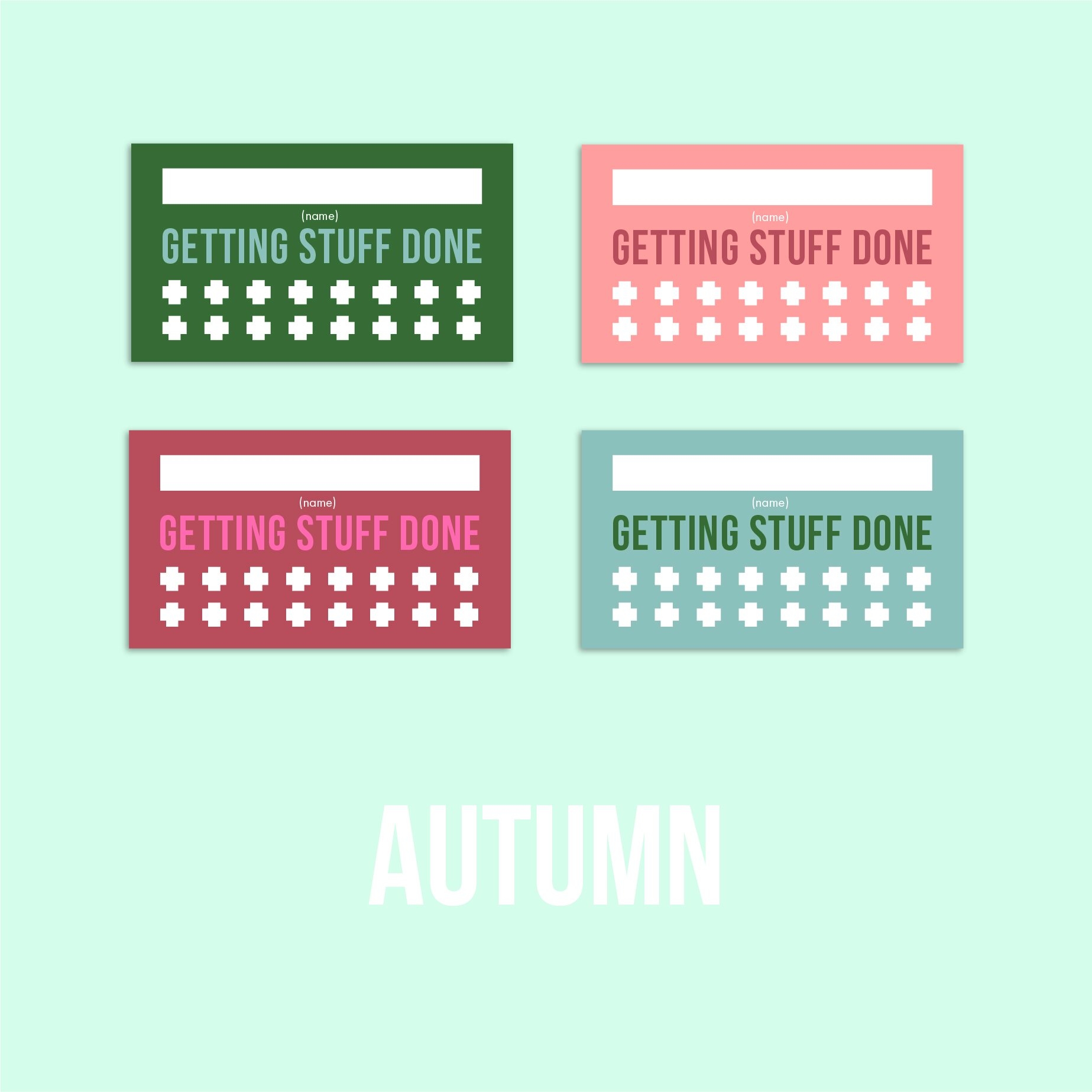 Editable Free Printable Punch Cards
