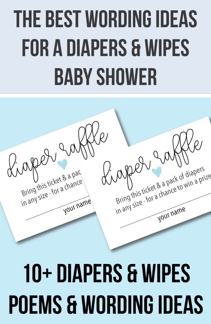 10 Diaper Raffle Wording Ideas Diaper Raffle Tickets Too 