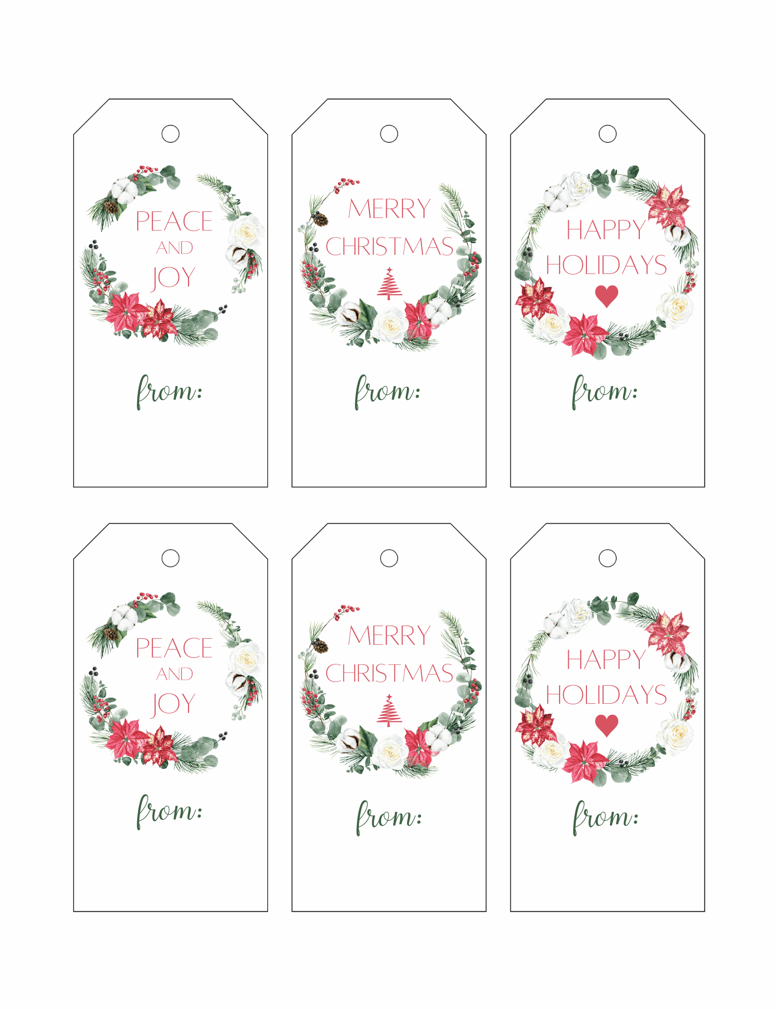 101 Free Printable Christmas Tags You Can Print At Home 2025 So Festive 