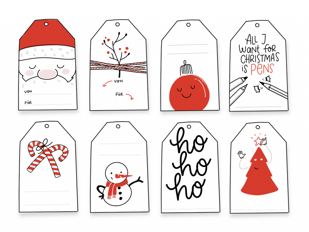 101 Free Printable Christmas Tags You Can Print At Home 2025 So Festive 