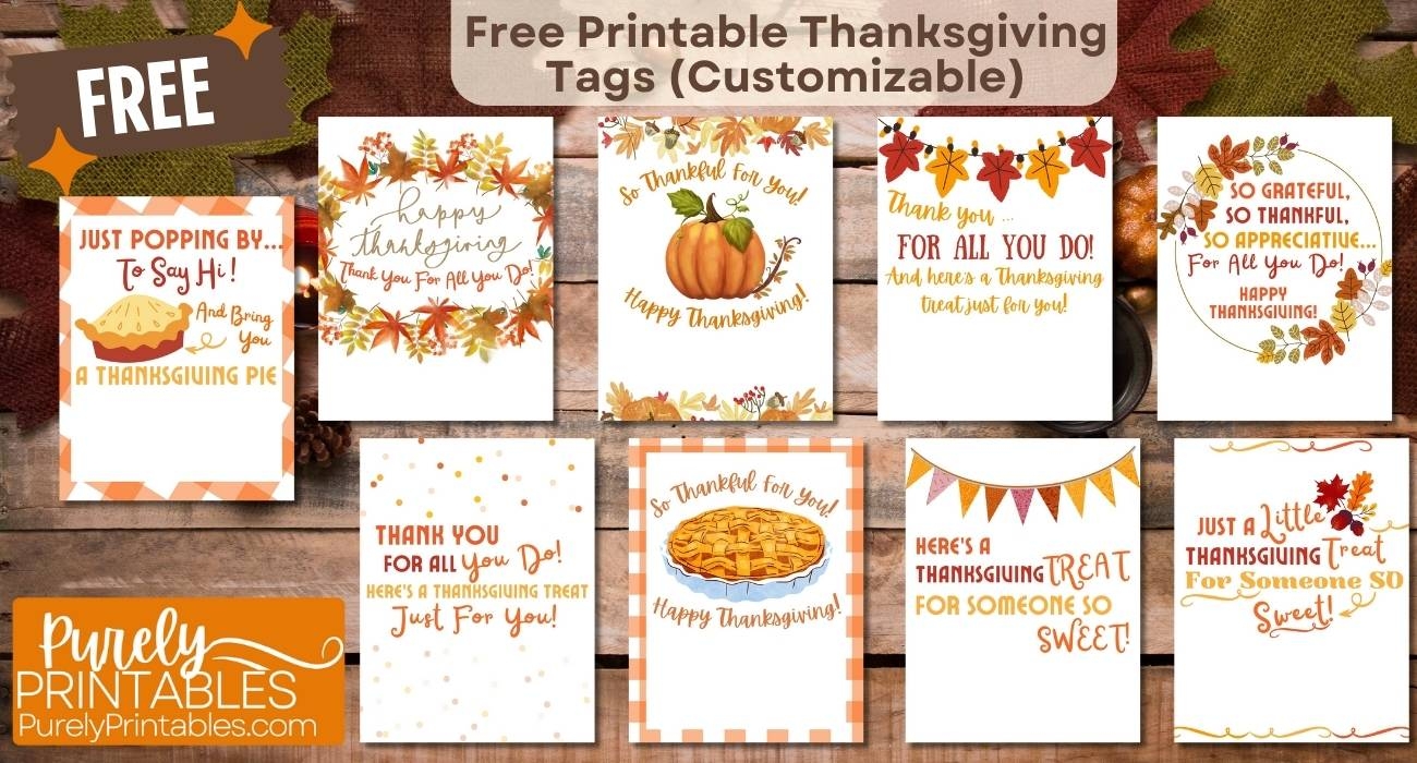 12 Free Thanksgiving Tag Printables Editable And Thanksgiving Thank Yous