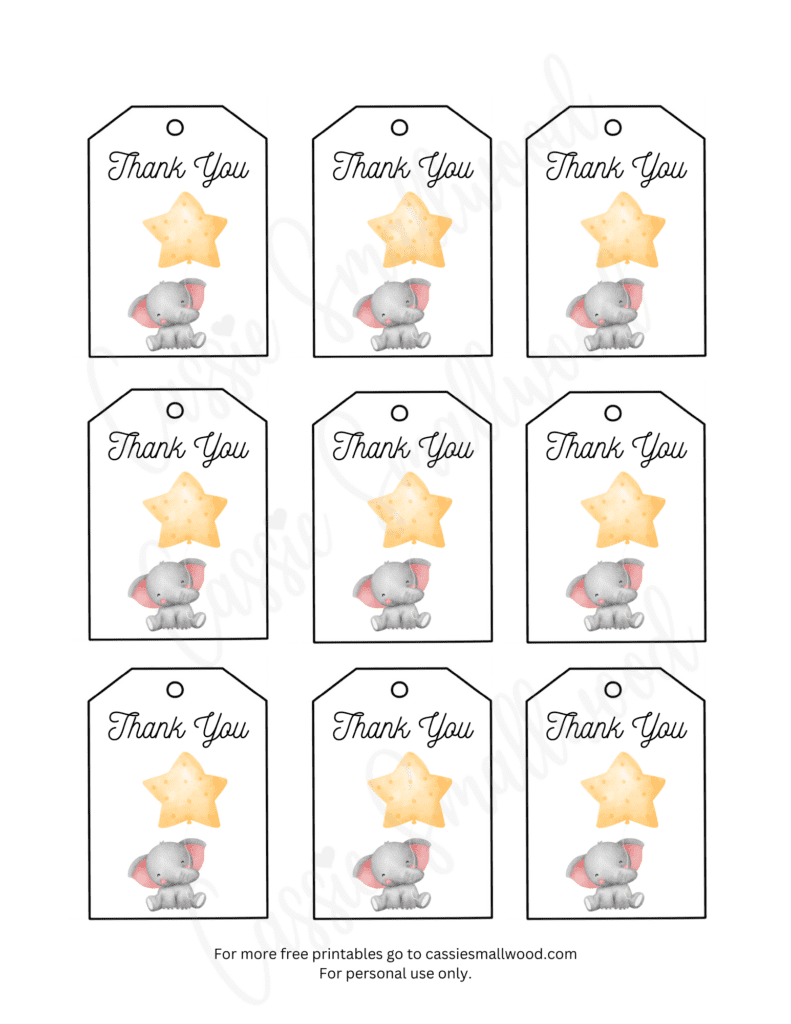 Free Printable Editable Christmas And Thank You Gift Tags