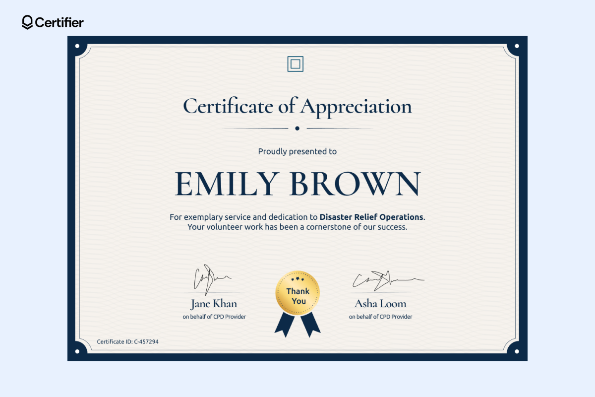 15 Volunteer Certificate Template Options To Use For Free