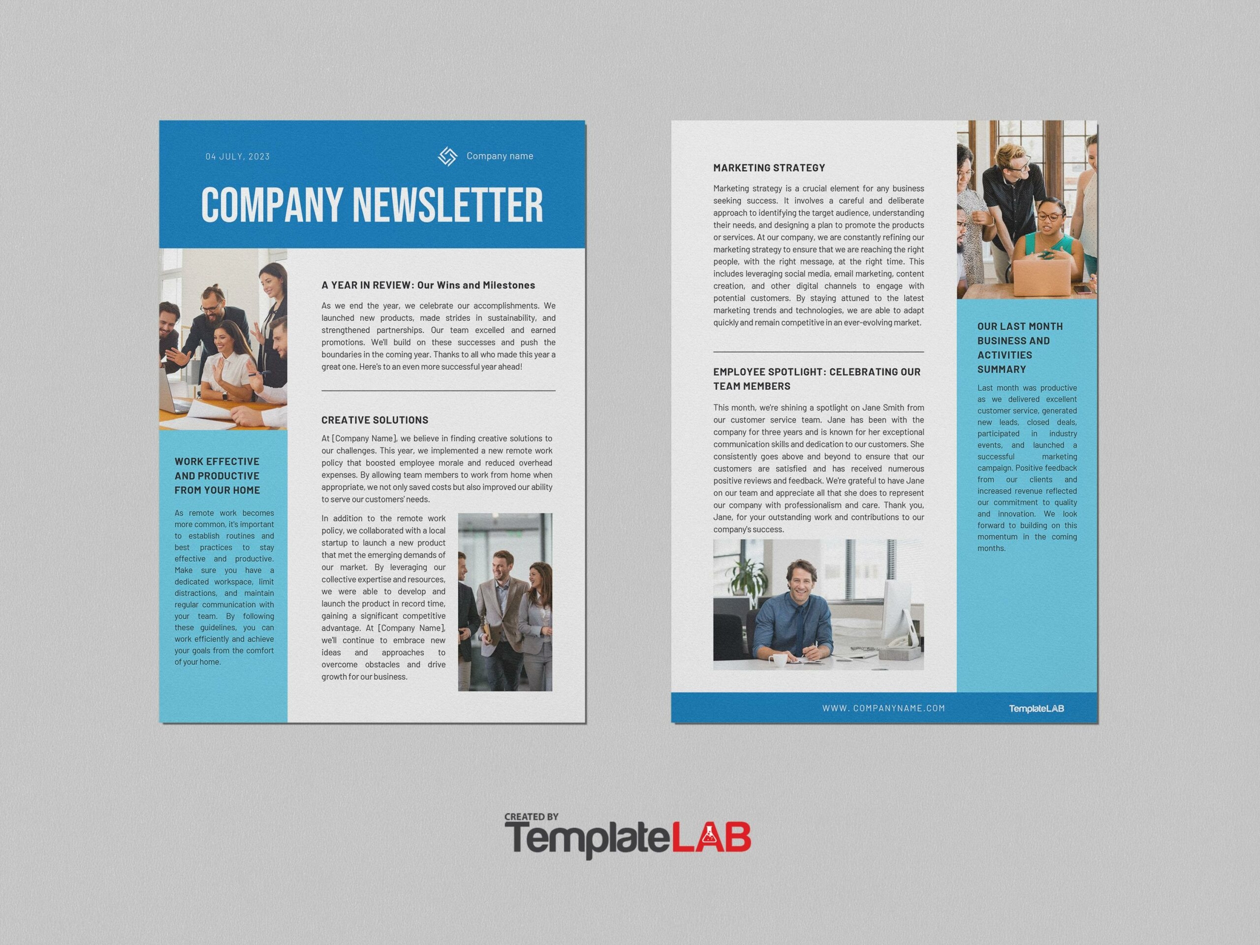 Best Employee Newsletters Editable And Printable