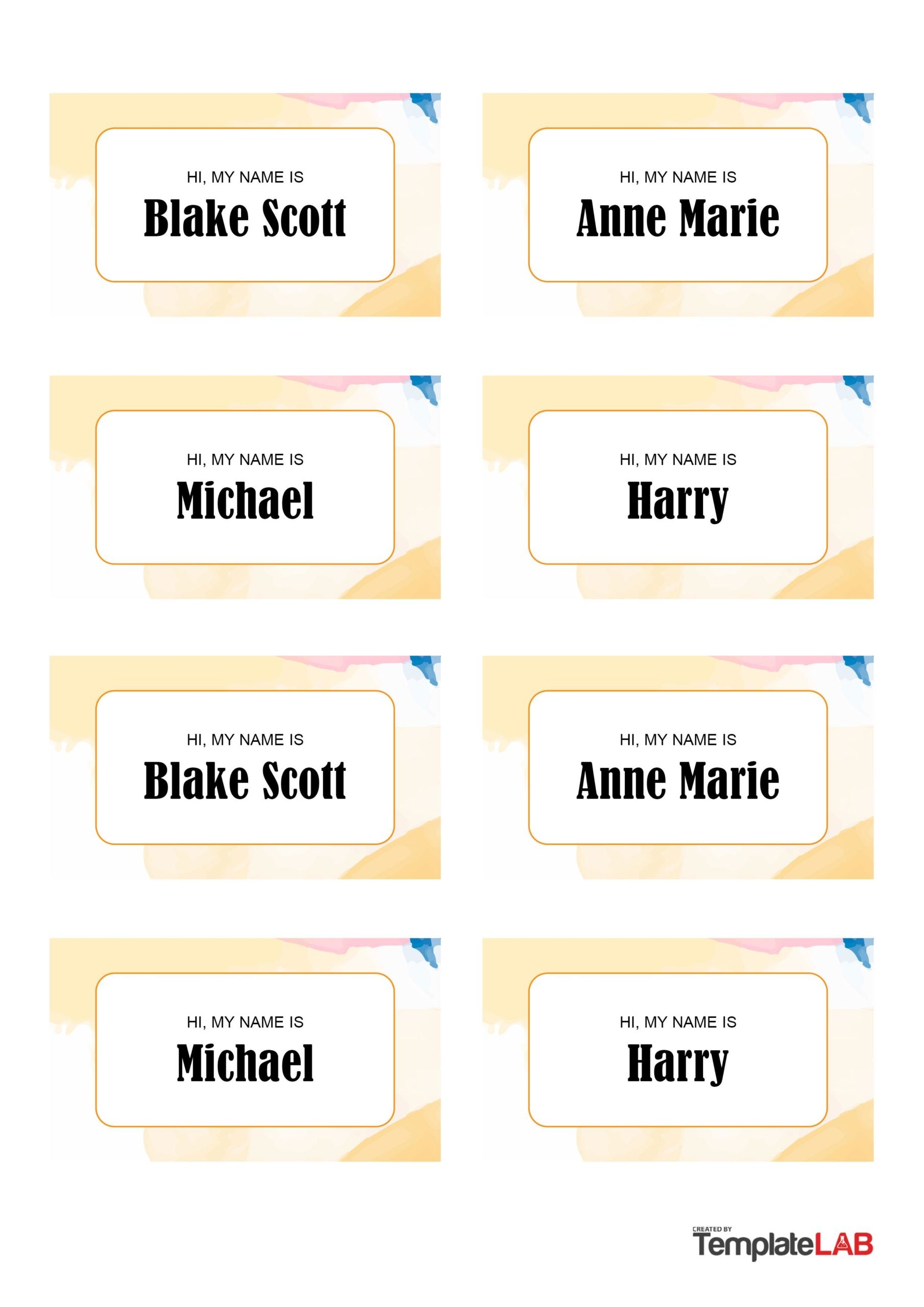 Free Printable Editable Name Plates