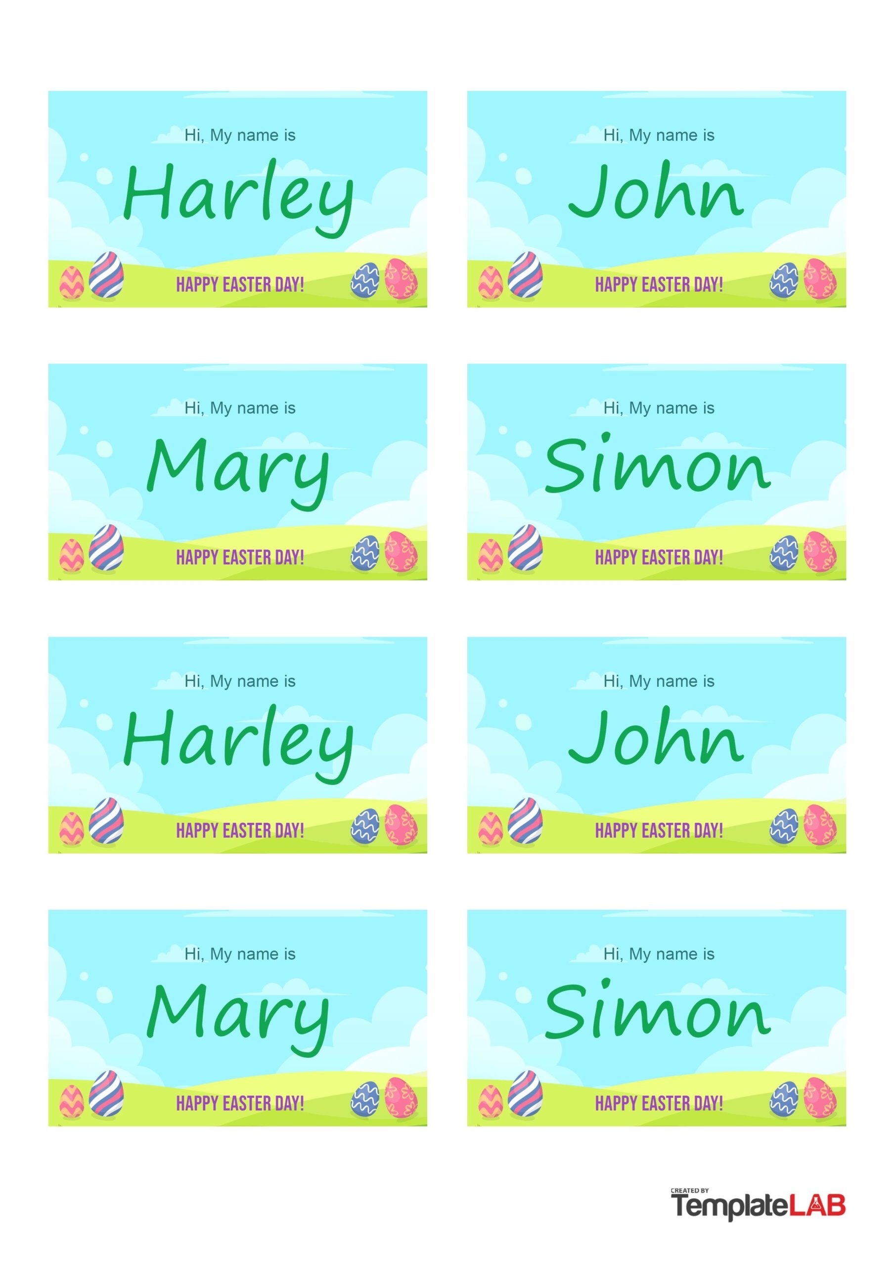 Editable Printable Name Tags