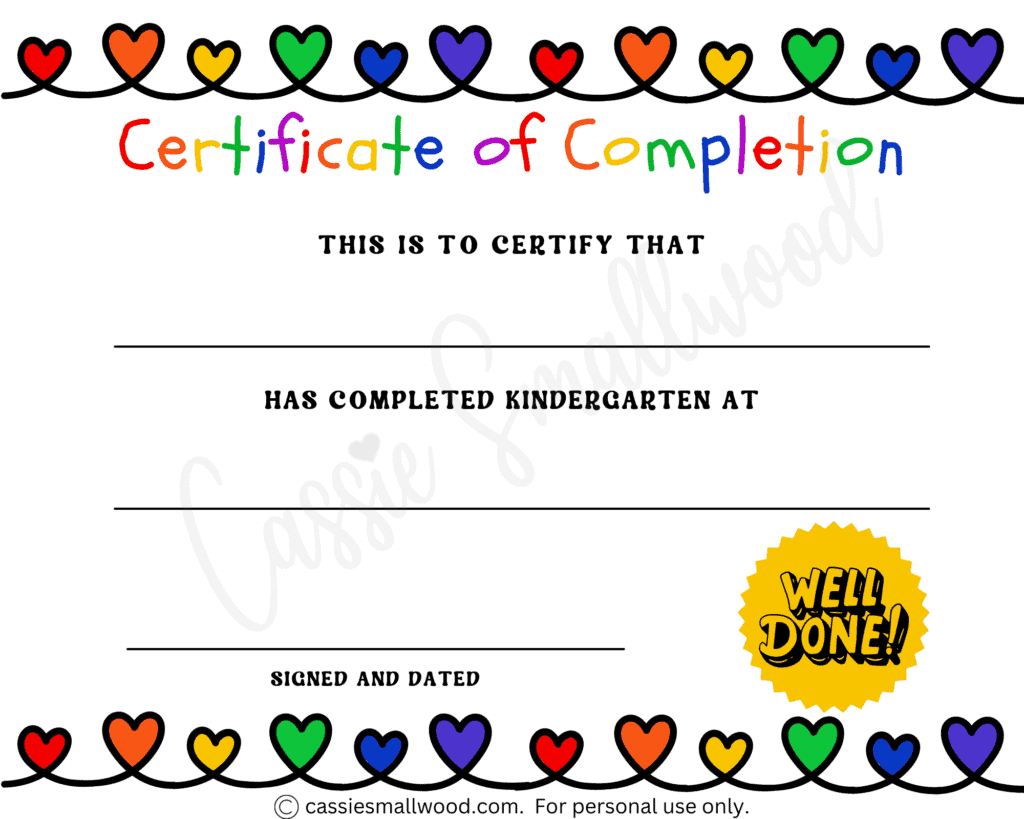 Free Printable And Editable Preschool Graduation Certificates