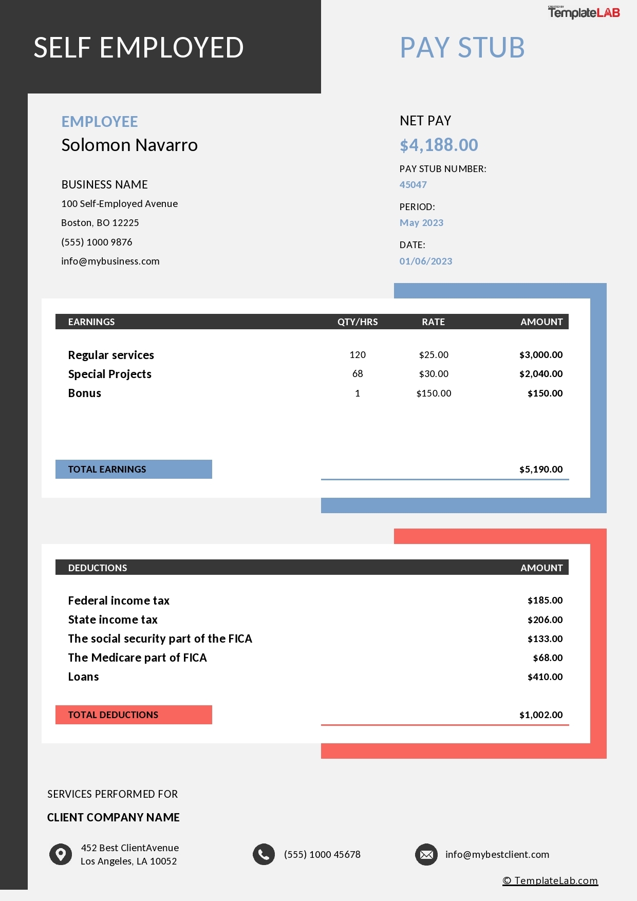 Editable Paycheck Logo Printable Excel Template