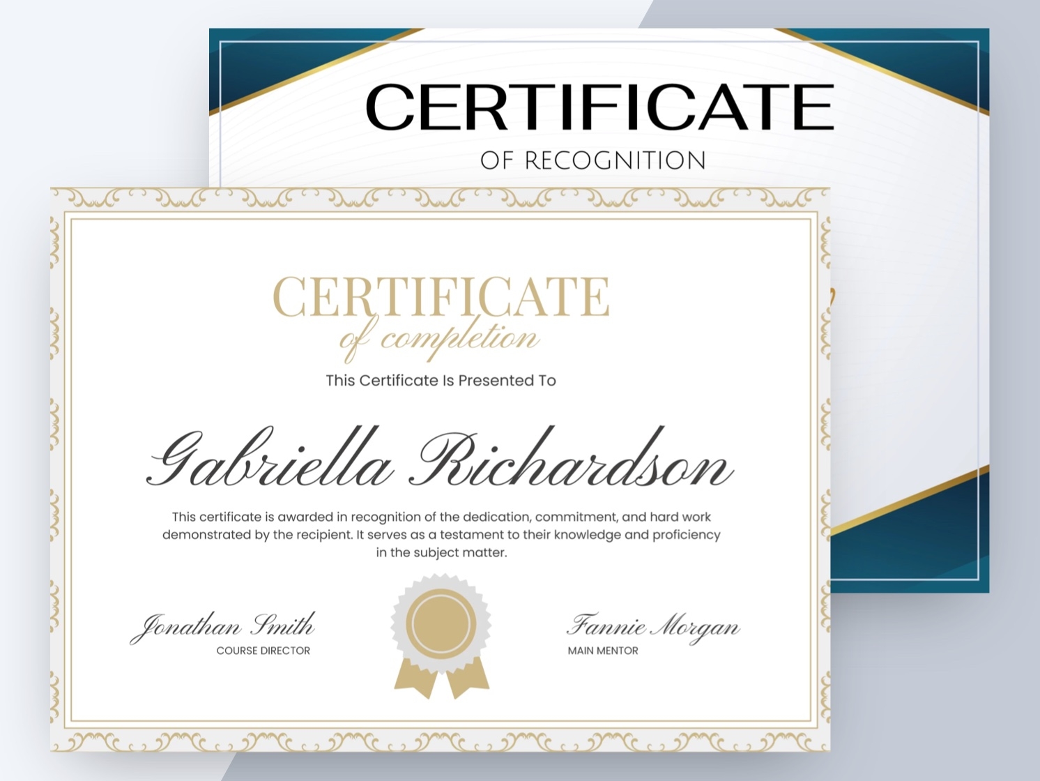 Free Printable Editable Certificates Templates