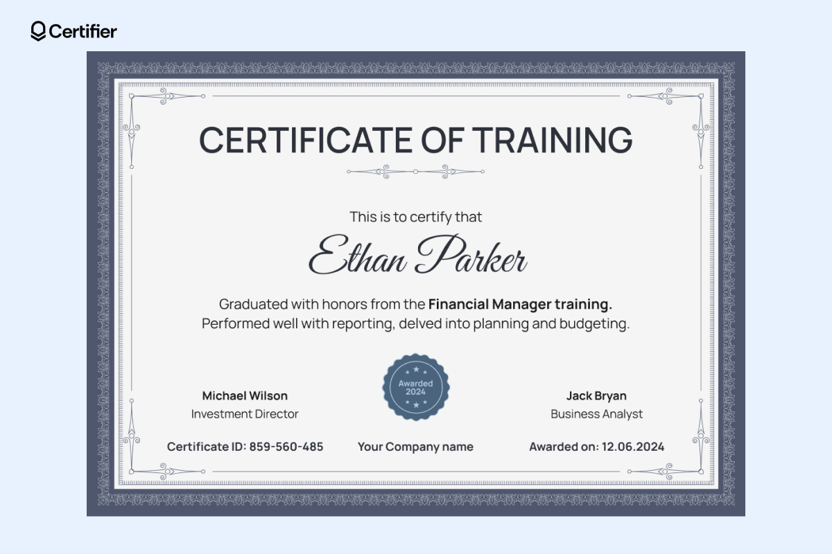 25 Free Training Certificate Templates To Use In 2025