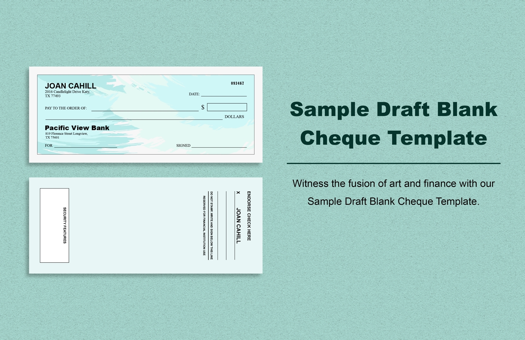 28 Blank Check Template DOC PSD PDF Vector Formats