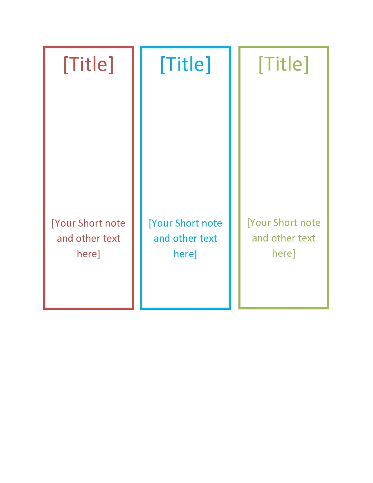 Free Editable Printable Bookmark Templates