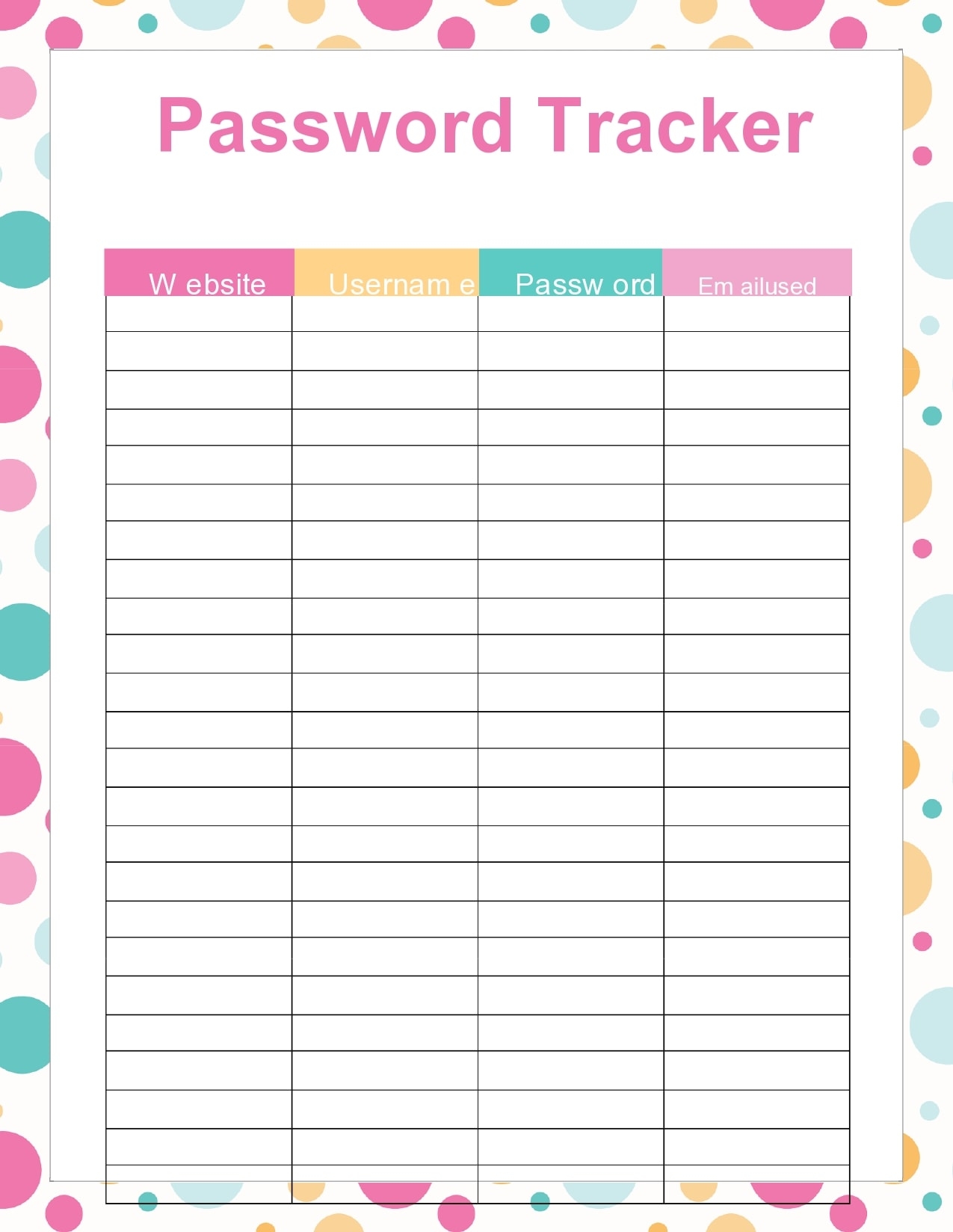 30 Useful Password List Templates Logs TemplateArchive