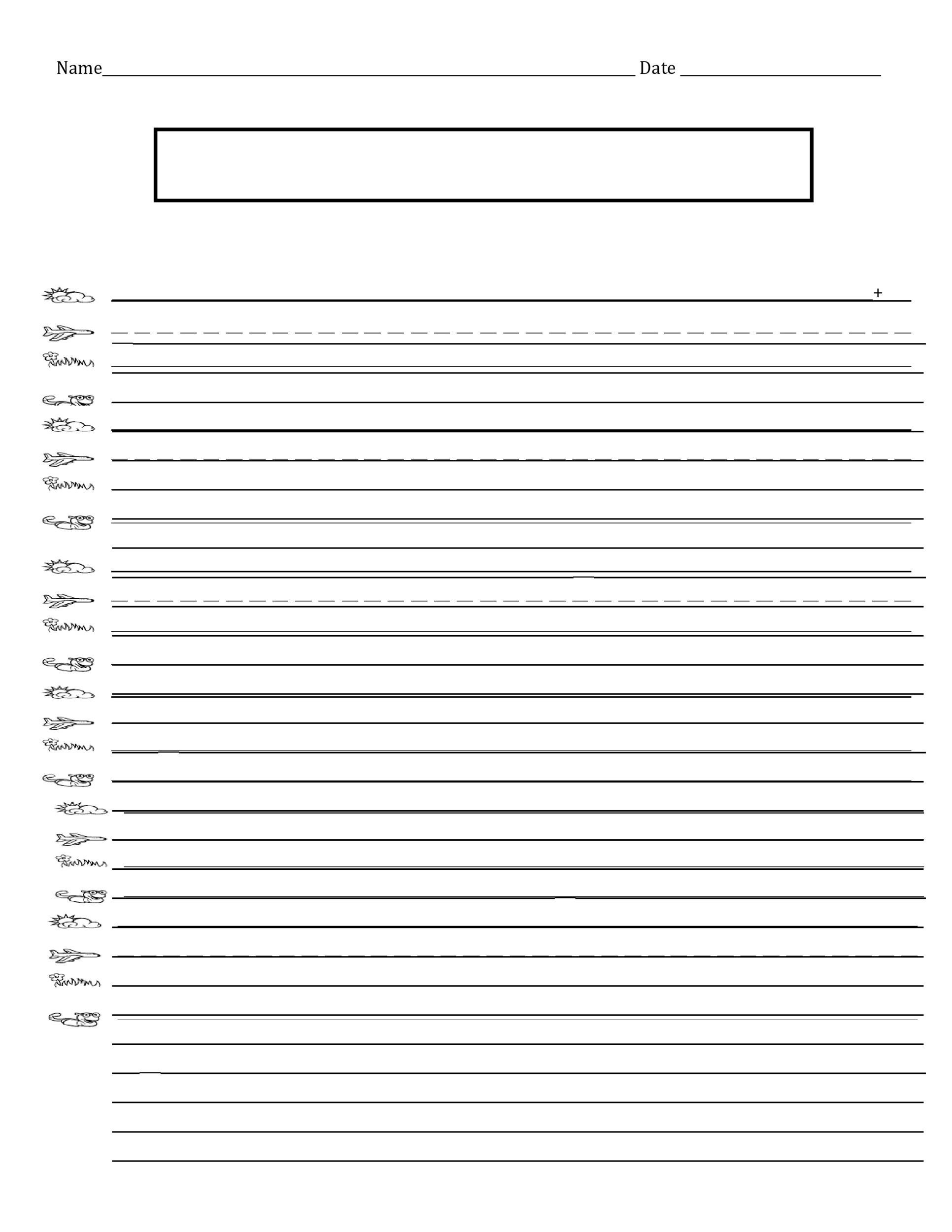 Free Lined Editable Printable Paper