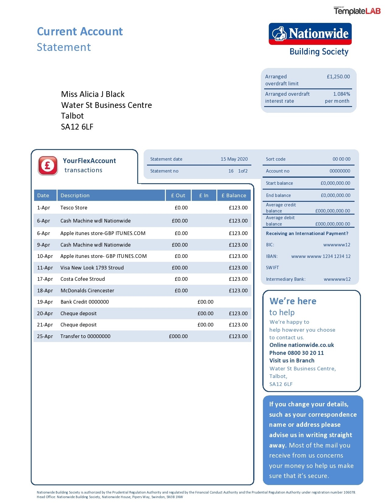 35 Editable Bank Statement Templates FREE TemplateLab