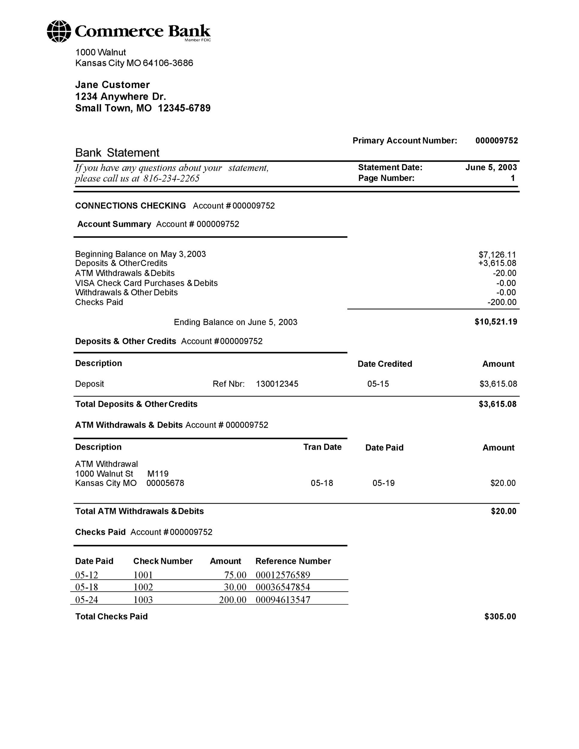 35 Editable Bank Statement Templates FREE TemplateLab