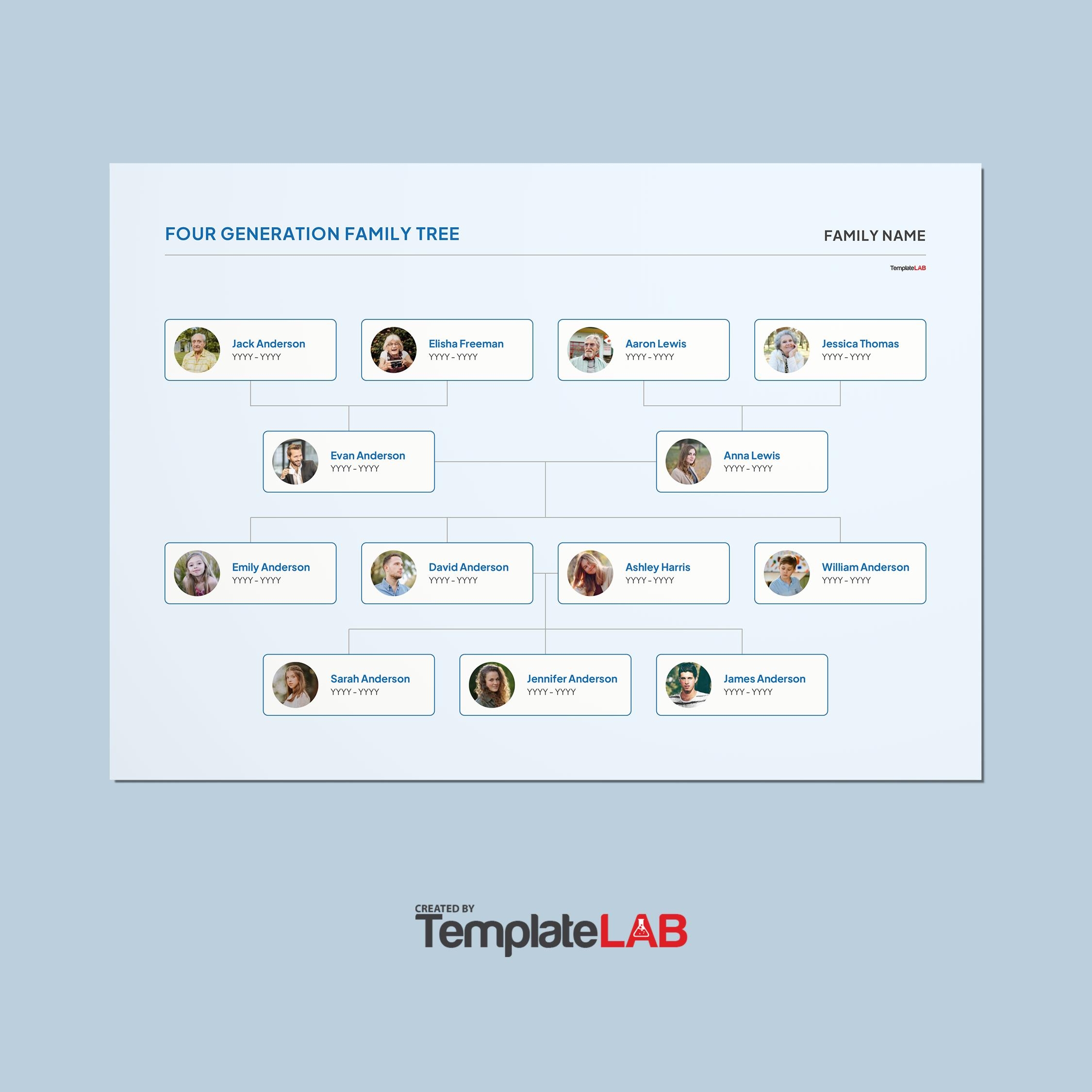 41 Free Family Tree Templates Word Excel PDF PowerPoint 