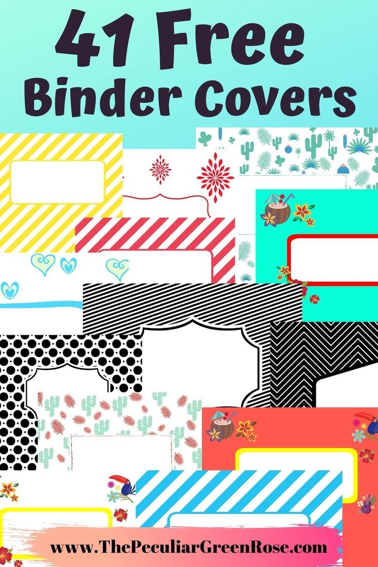41 Free Printable Binder Covers