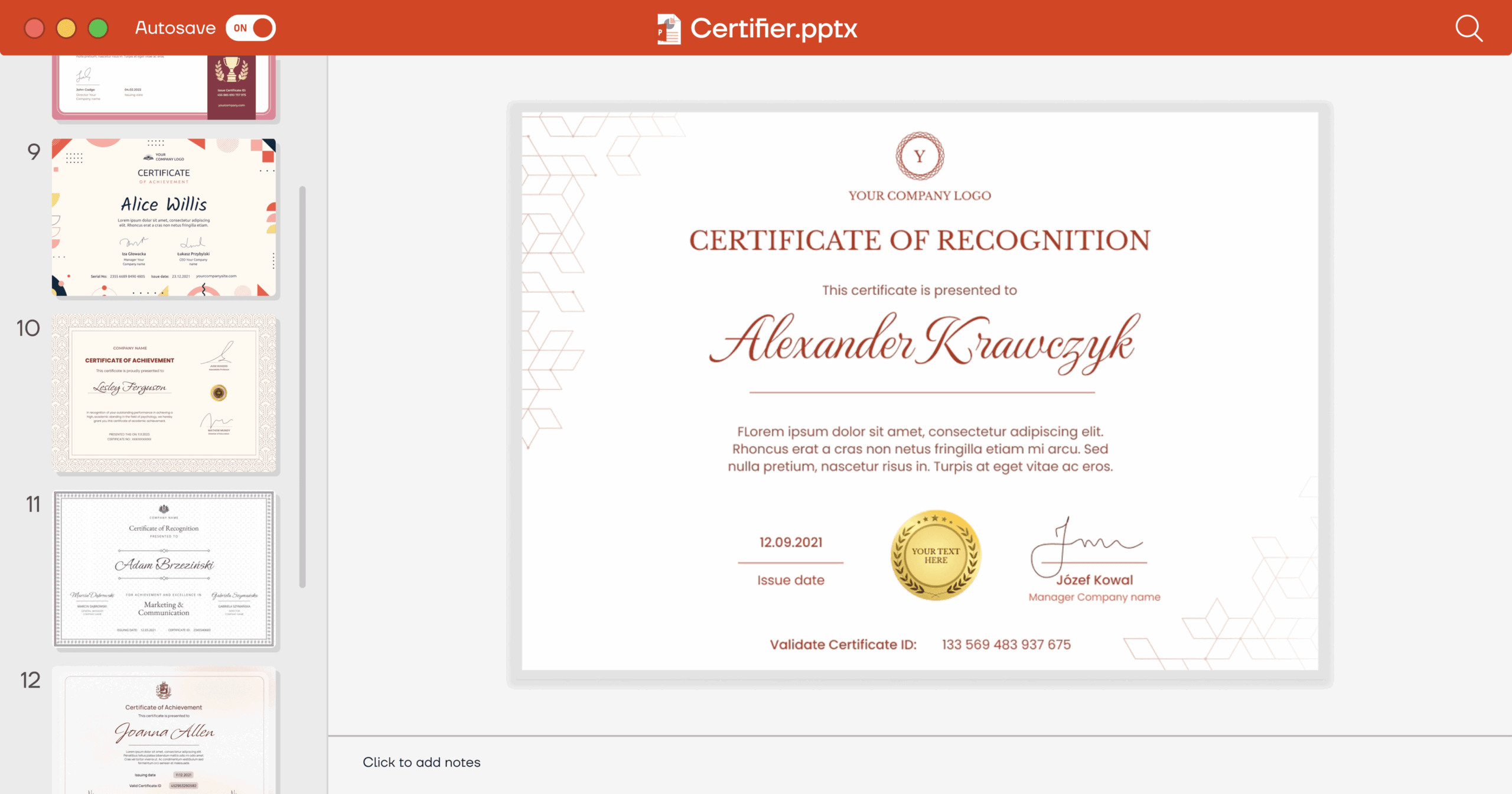 42 Free PowerPoint Certificate Templates