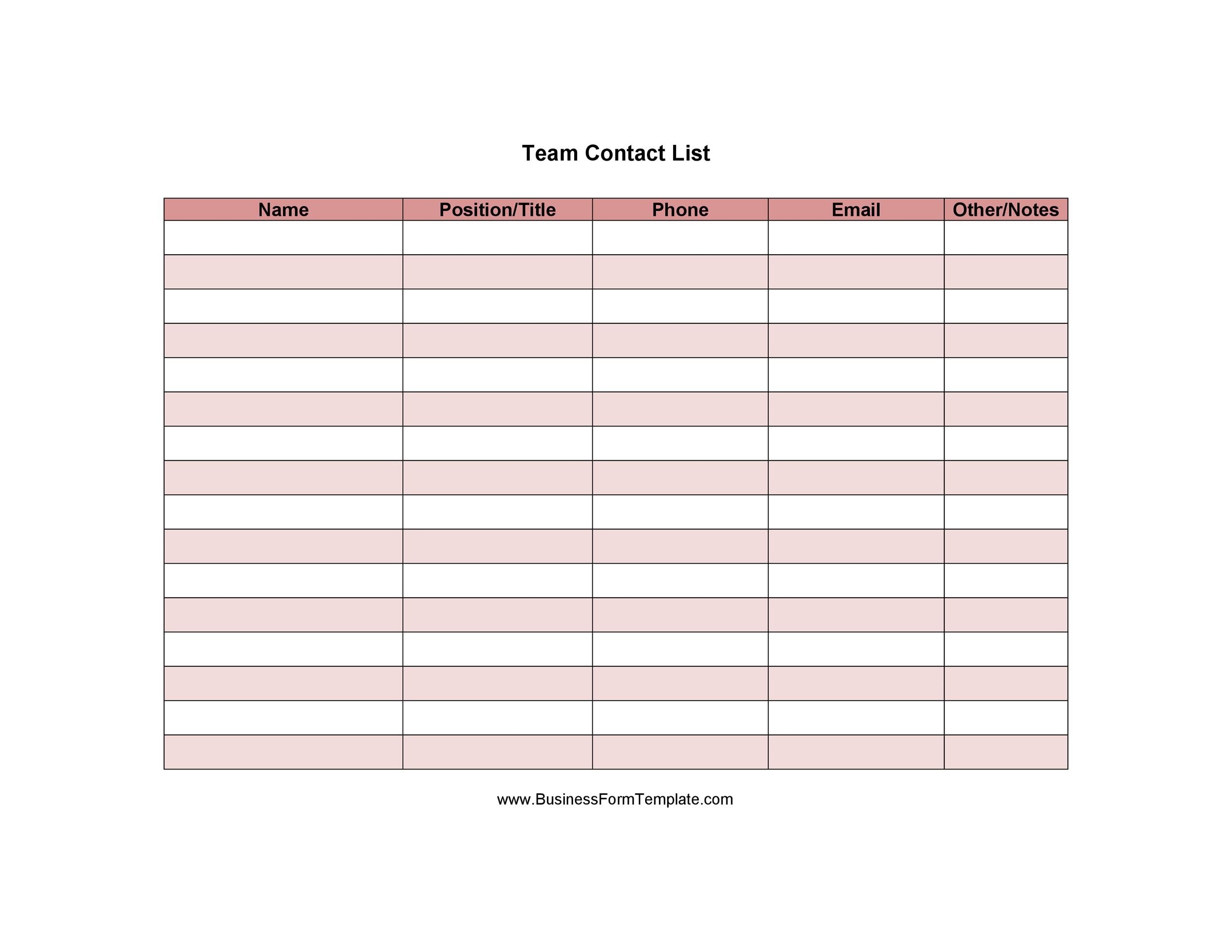 Important Numbers Printable You Can Edit