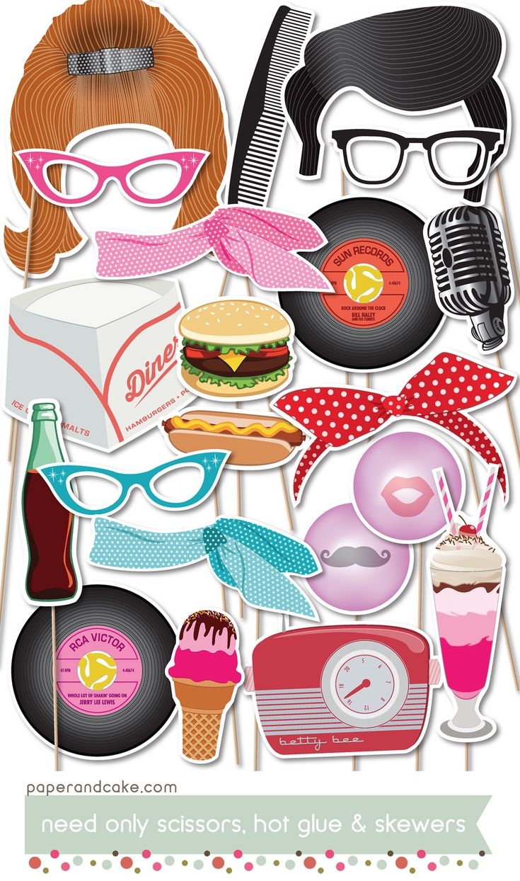 50s Editable Printables Free