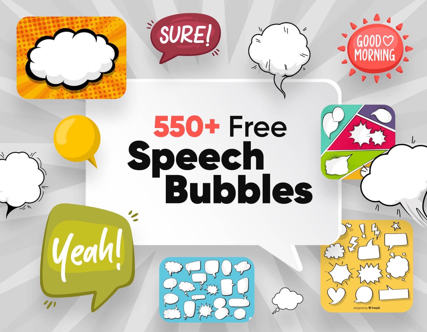 Editable Printable Speech Bubble
