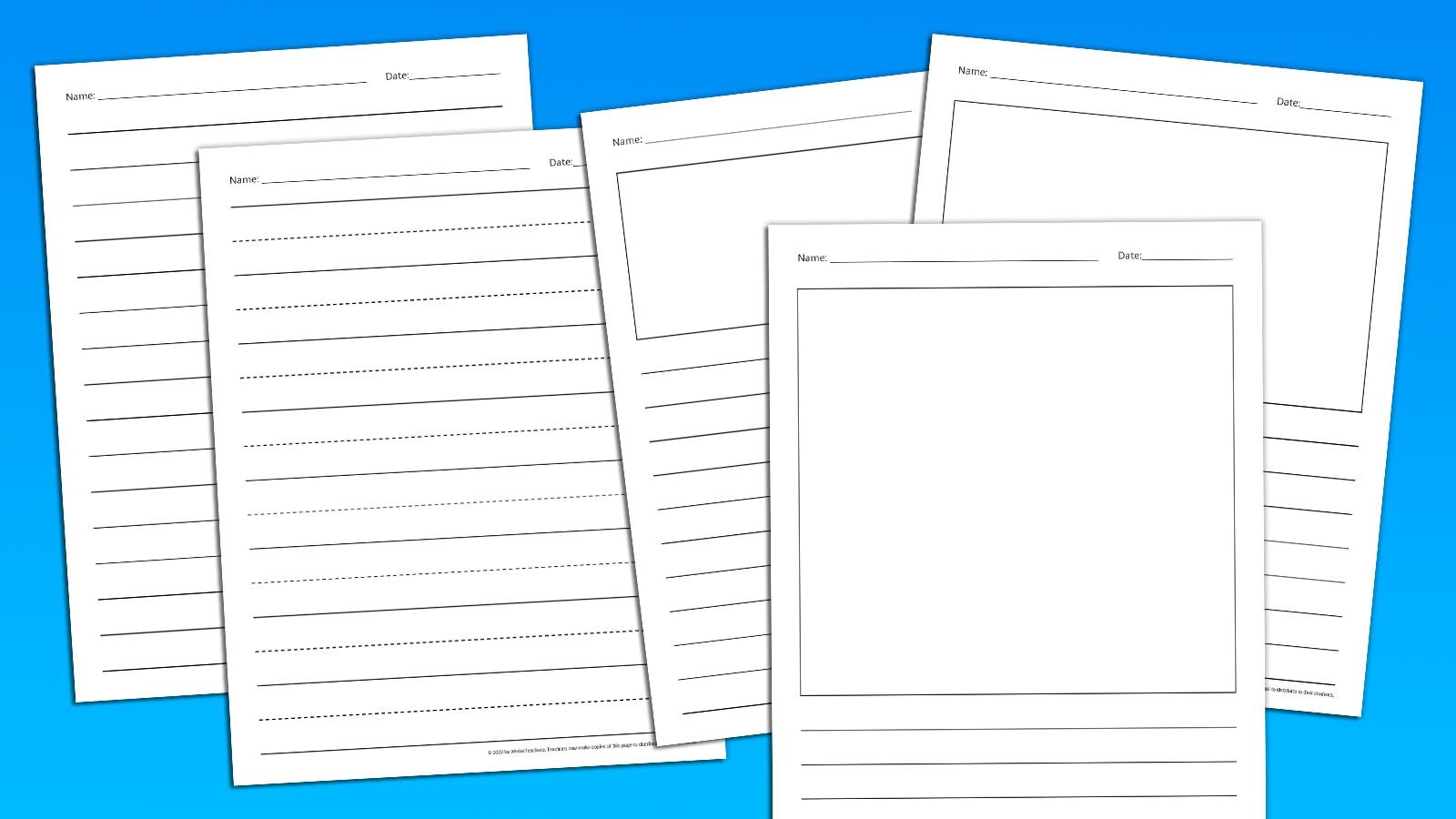 Editable Printable Second Grade Lined Paper