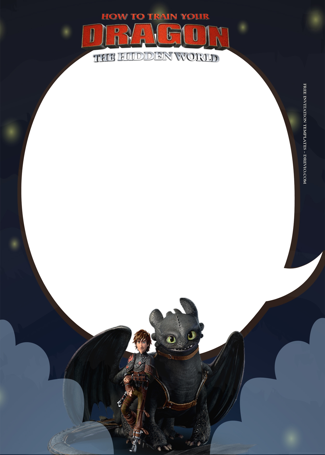 7 How To Train Your Dragon Birthday Invitation Templates Drevio Worksheets Library