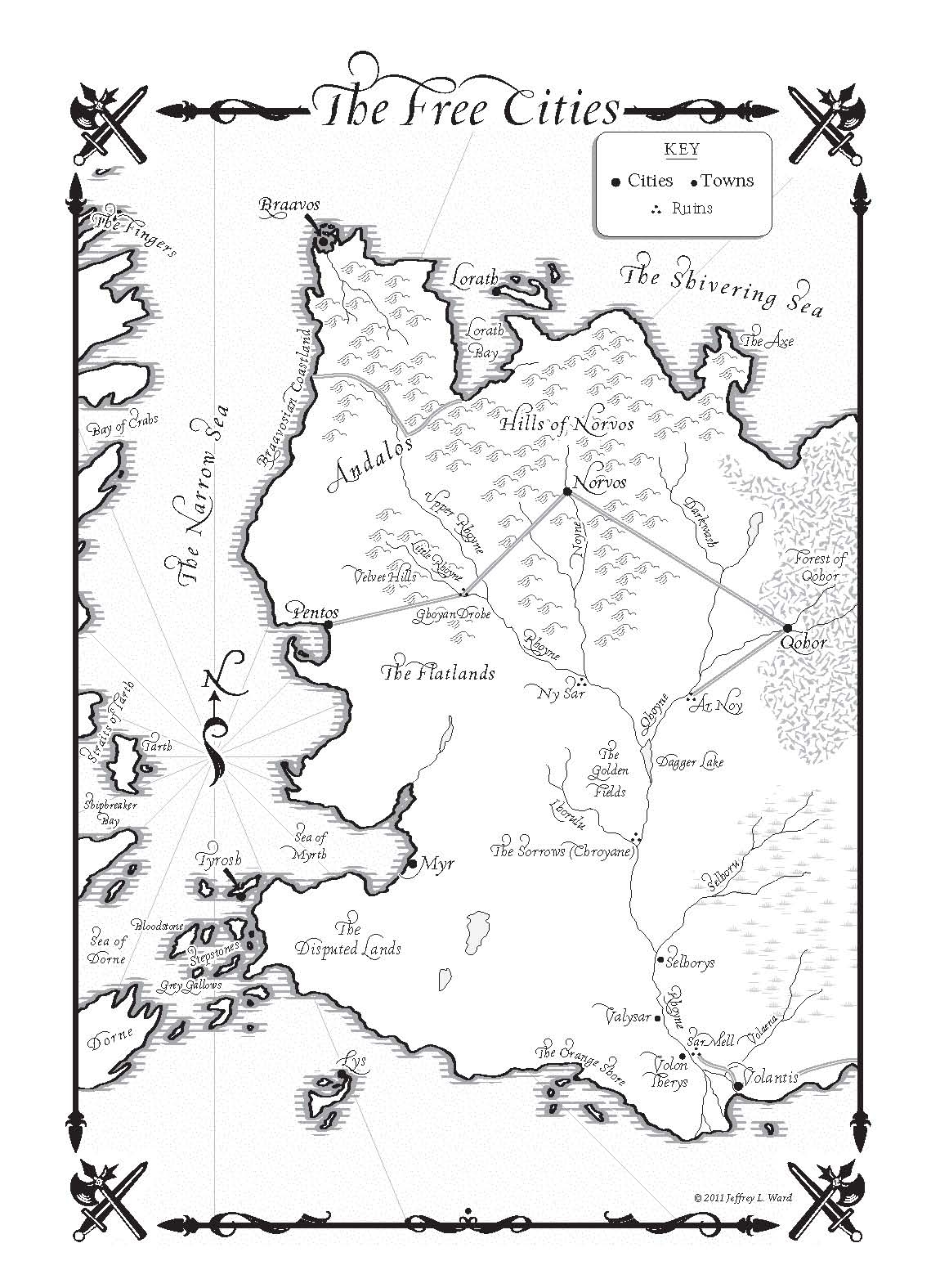 Free Printable Map Of Westeros Editing