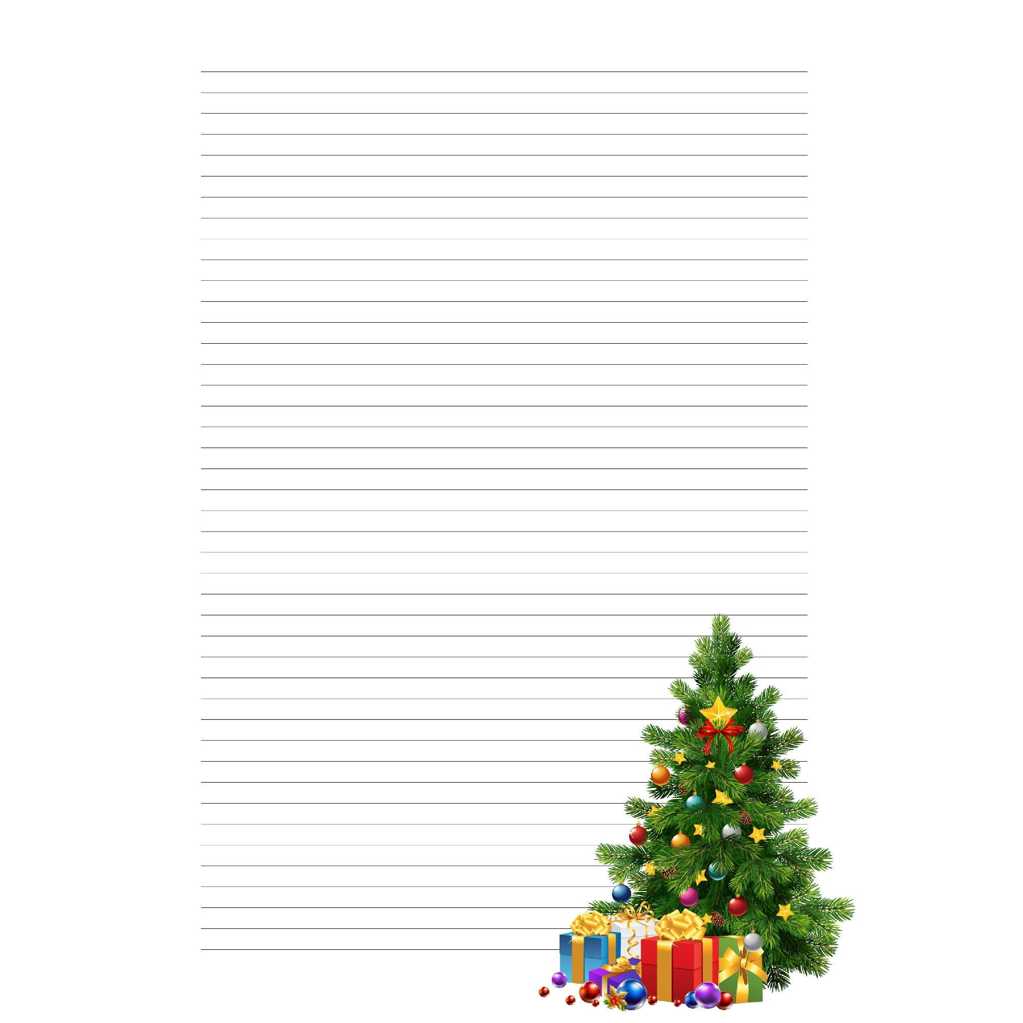 Editable Printable Fancy Christmas Paper To Write On