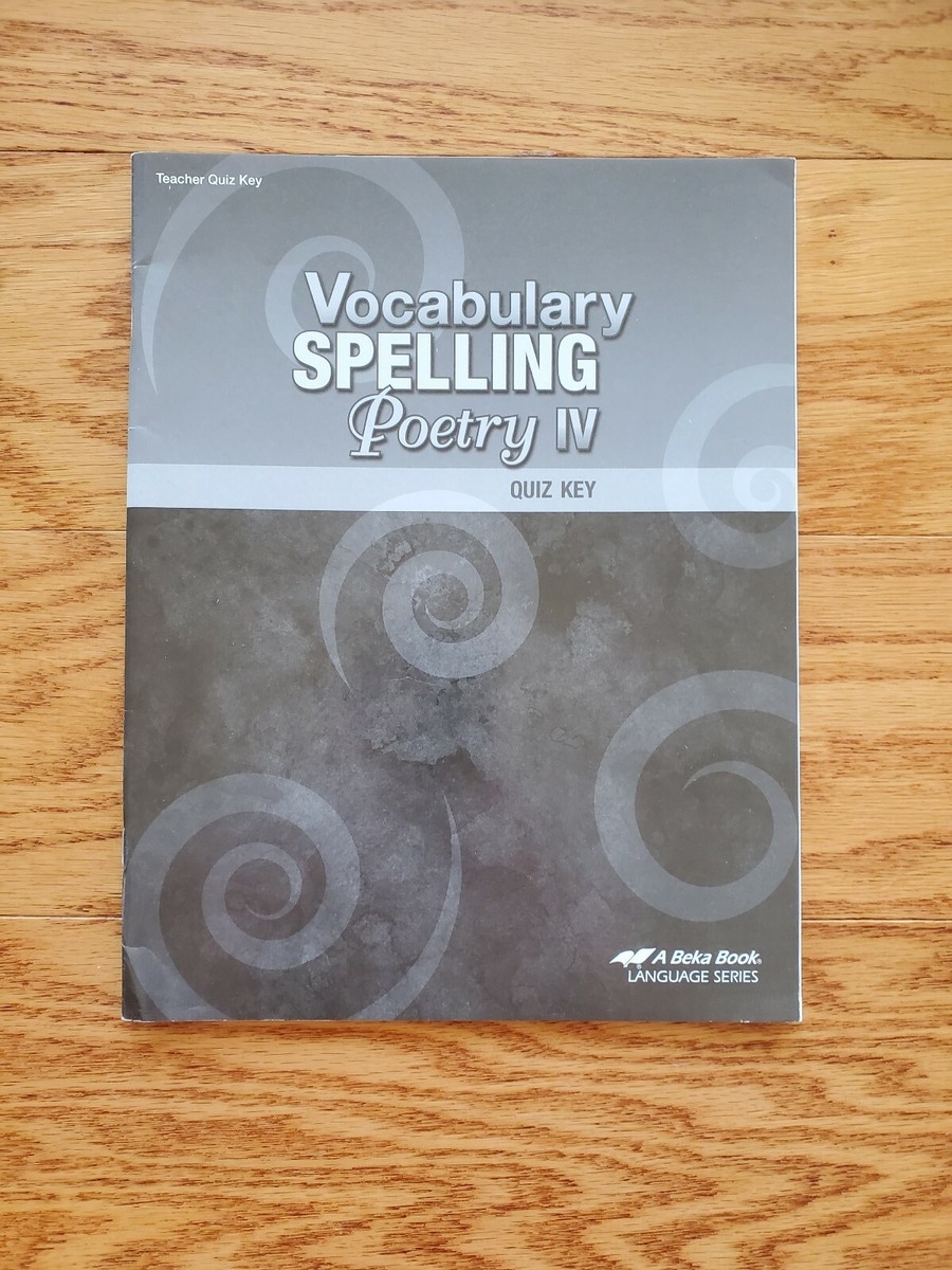 Abeka Vocabulary Spelling Poetry 5th Edition Printable