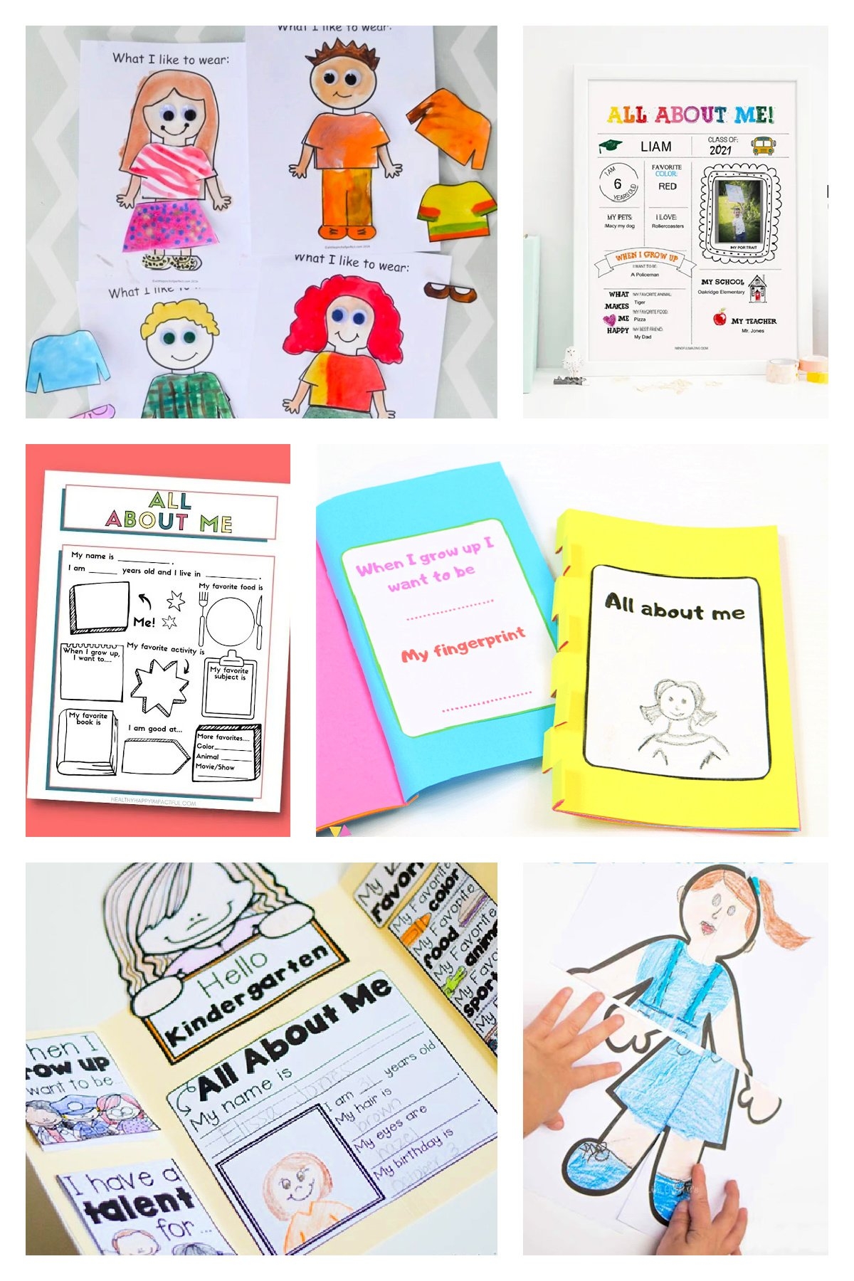 About Me Worksheet Printables Kids Activities Blog