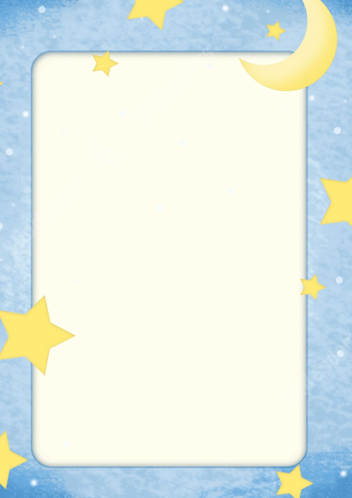 Printable And Editable Letter Borders With Stars