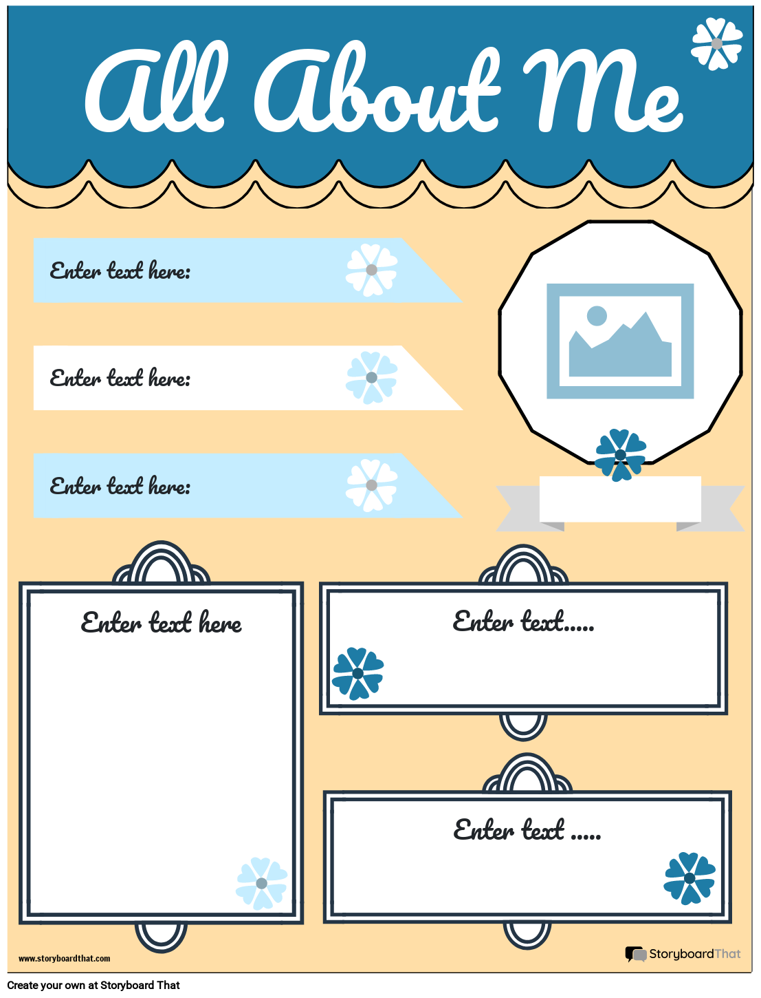 All About Me Posters Free Storyboard That Templates 2025 