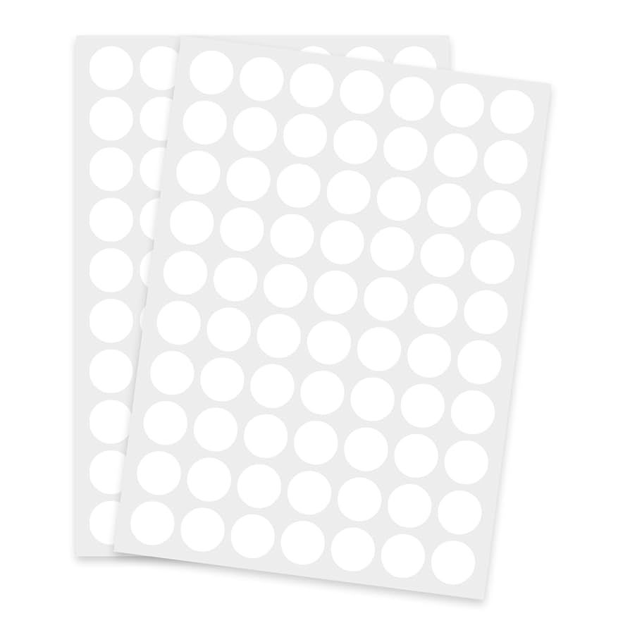 Amazon Starboling Dot Stickers 1400pcs White Circle Labels 3 4 Inch Writable Color Coding Round Office Products
