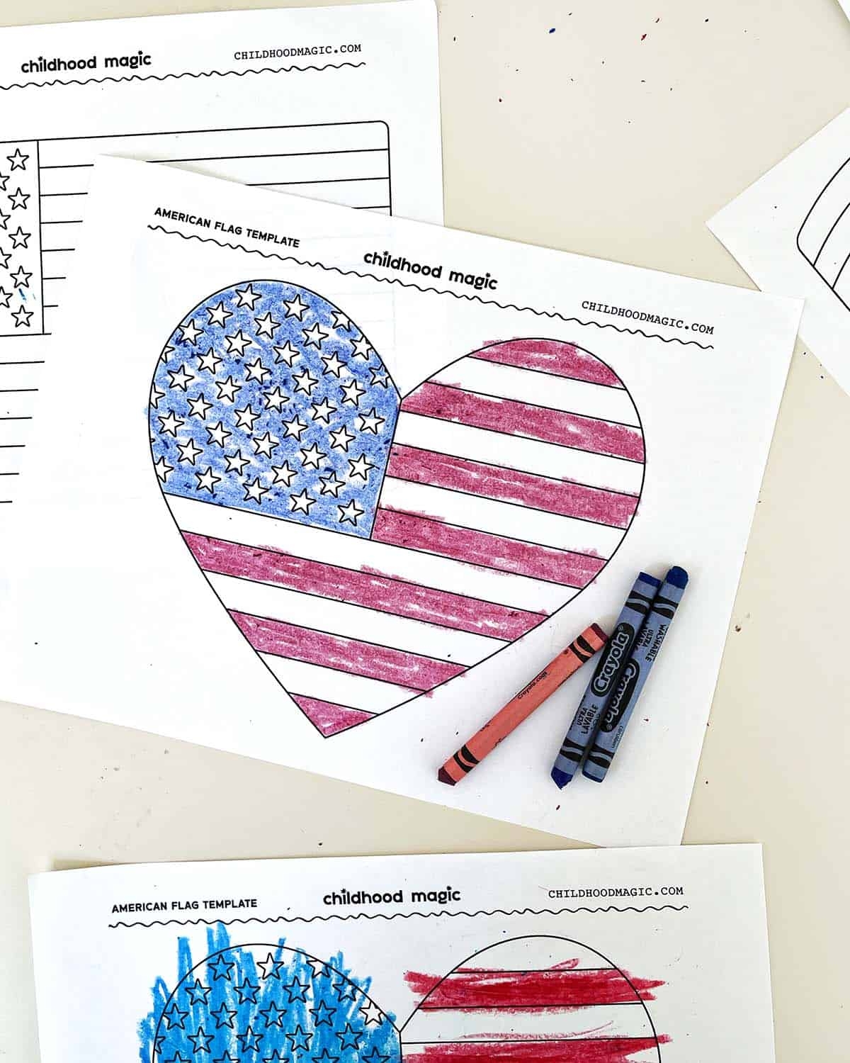 American Flag Printable Childhood Magic