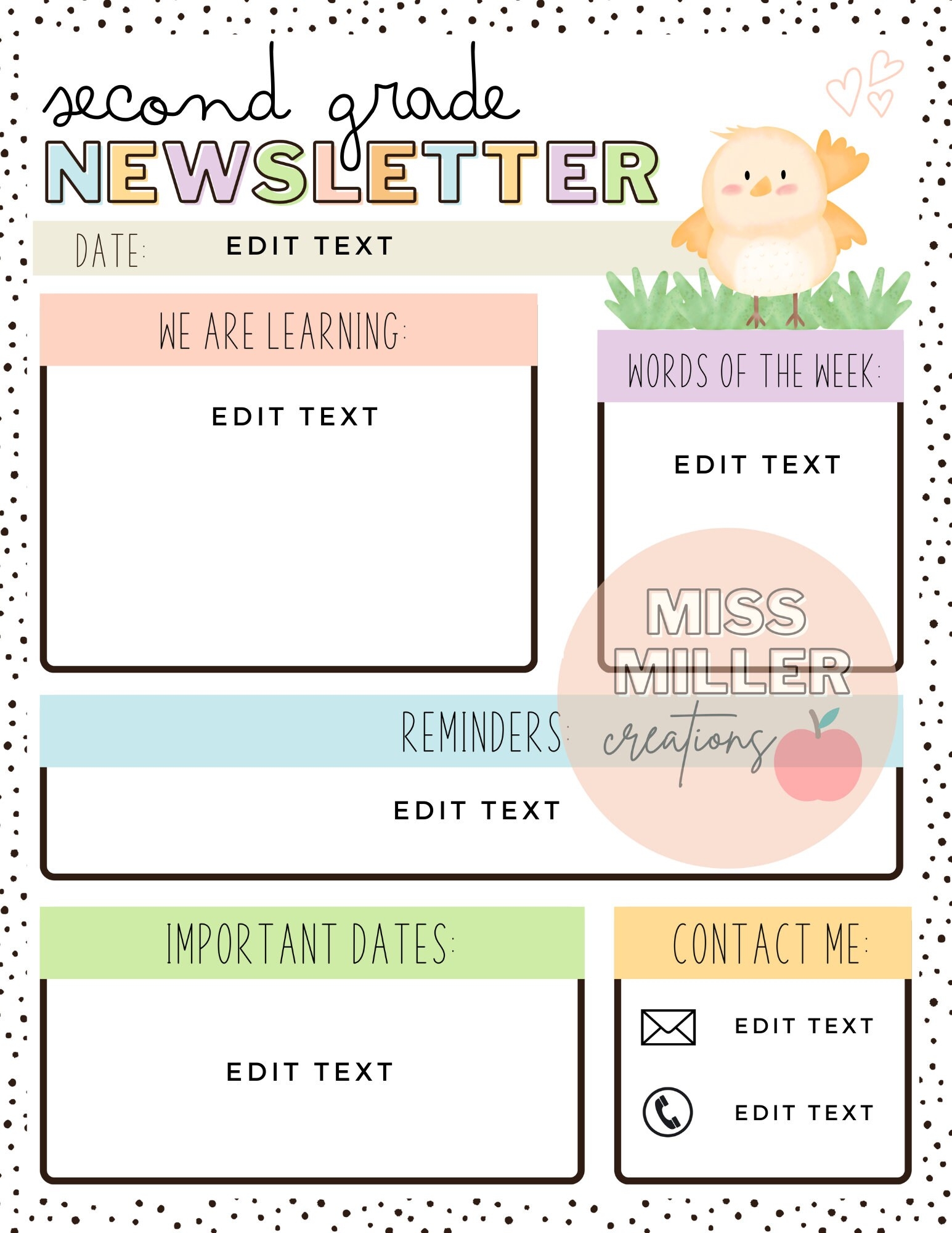 Free Printable Editable Newsletter Templates