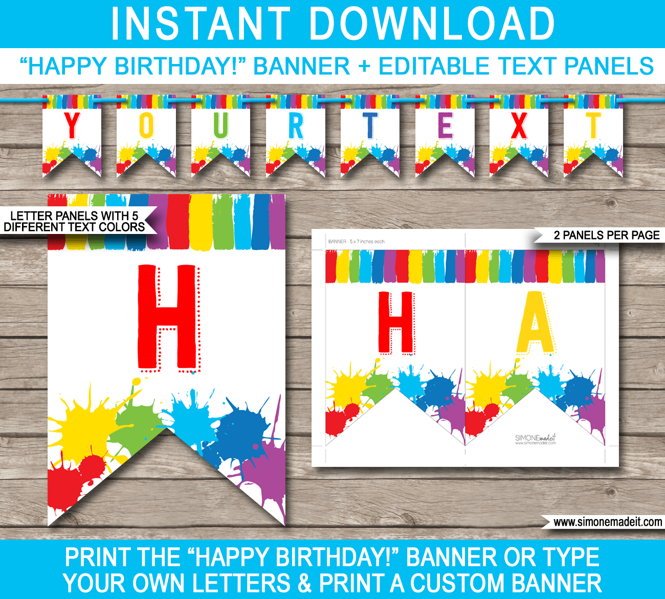 Editable Printable Banner Template