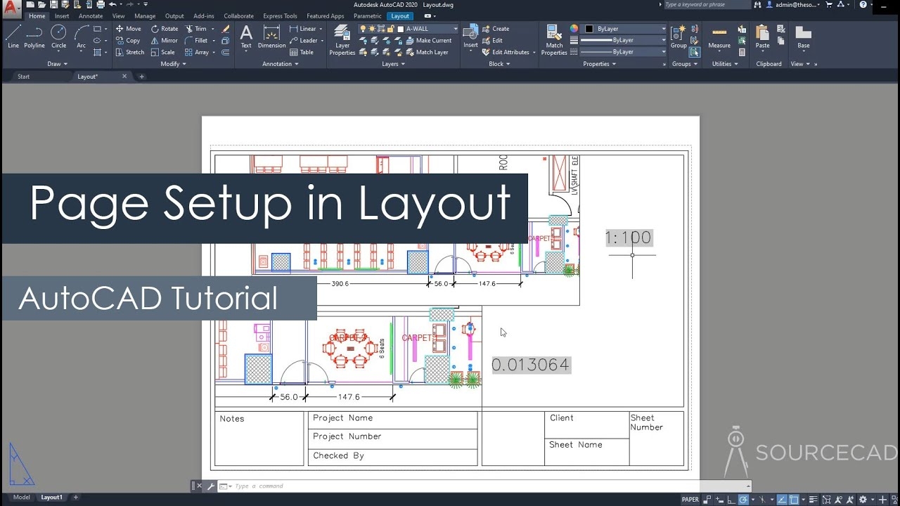 AutoCAD Page Setup In Layout Or Paper Space YouTube