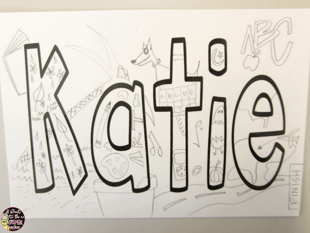 Free Editable White Name Baord Printables