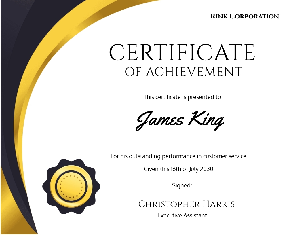 Badge Certificate Template In Word Publisher Google Docs Download Template